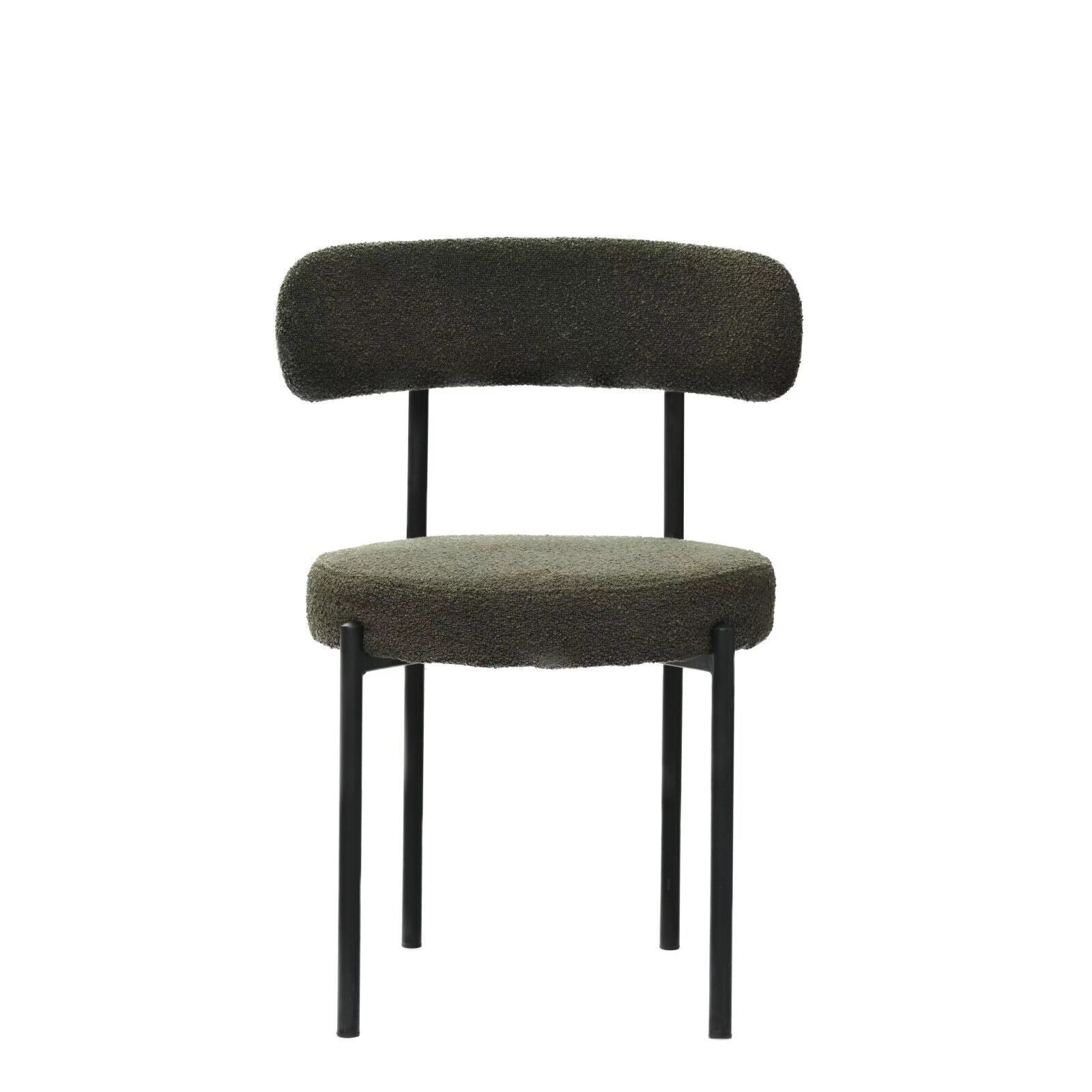 Set of 2 Mid-Century Modern Boucle Dining Chairs-thumbmail-8
