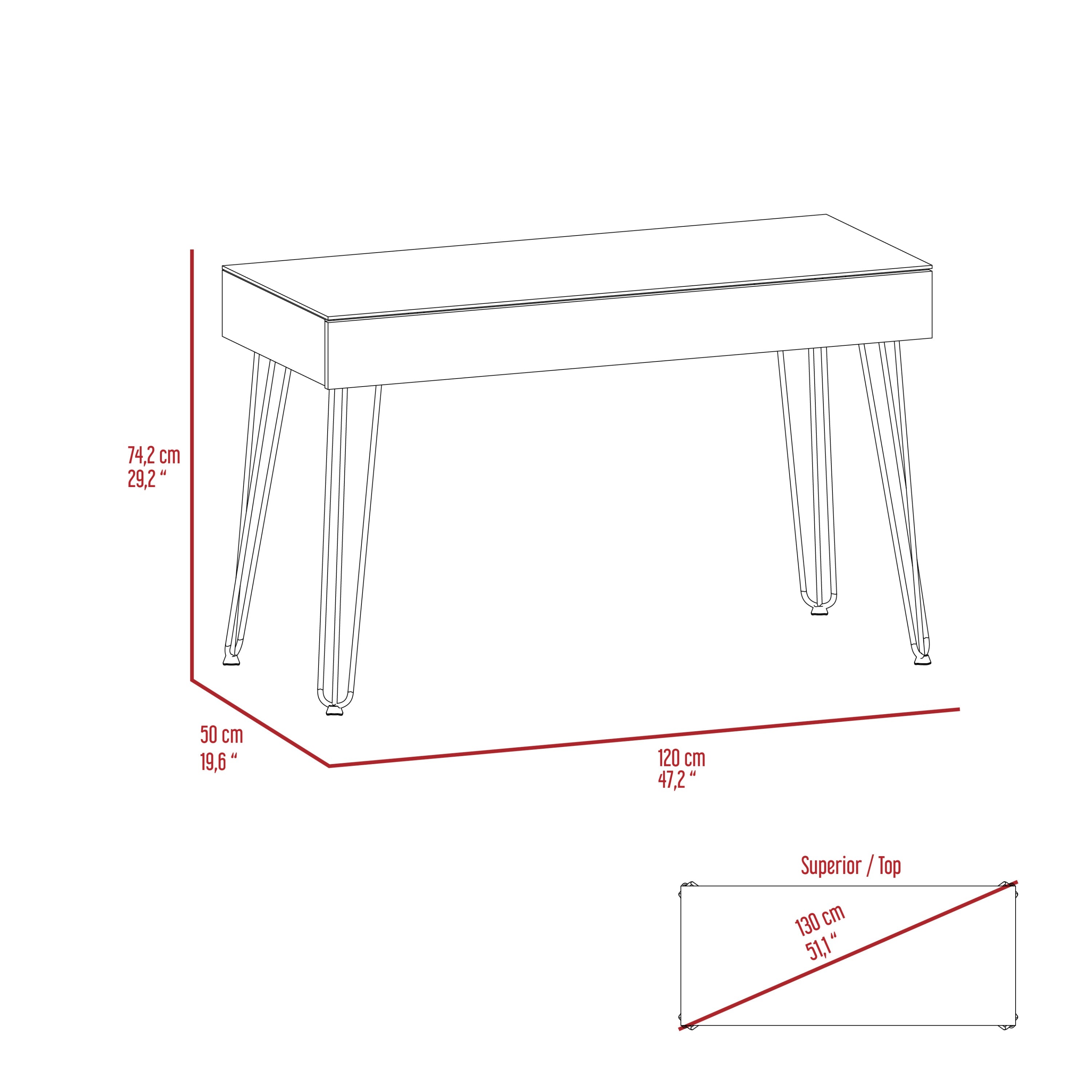 Mahogany Classic Office Desk-thumbmail-3