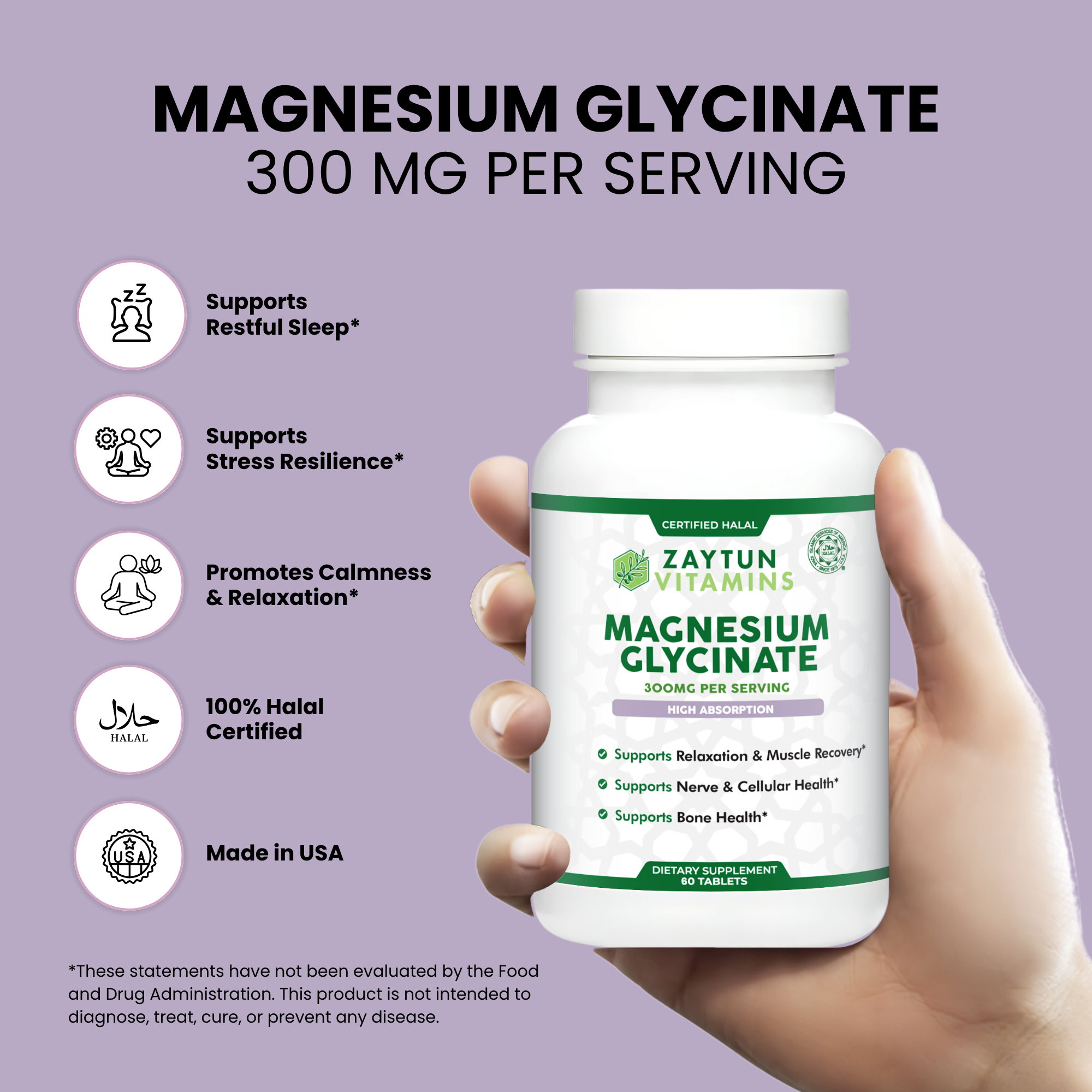 Halal Magnesium Glycinate Tablets-thumbmail-2