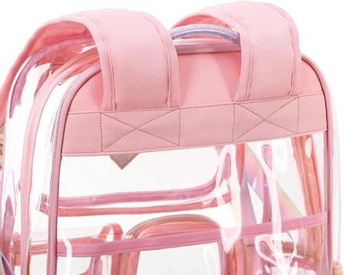 Contixo Clear Backpack - Trendy PVC Transparent Bookbag for Girls-thumbmail-11