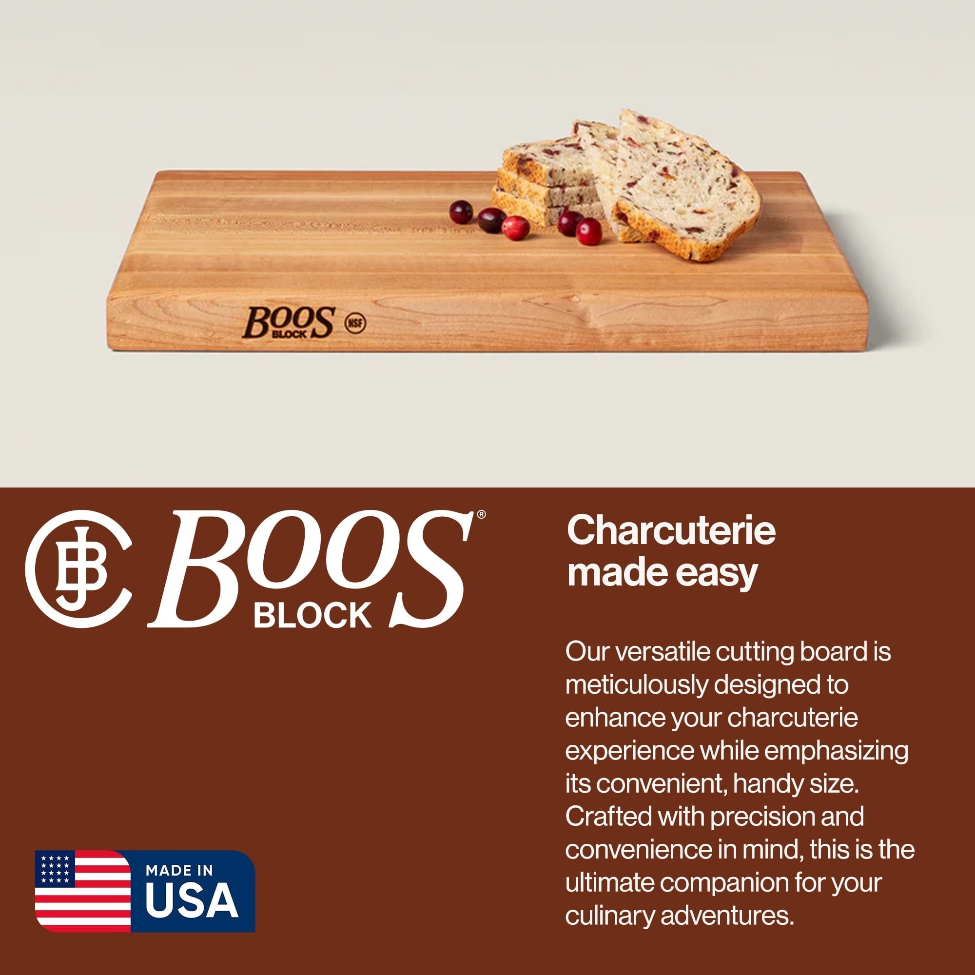 John Boos R-Board Reversible Wood Cutting Board, 18" X 12" X 1 1/2", Maple-thumbmail-8