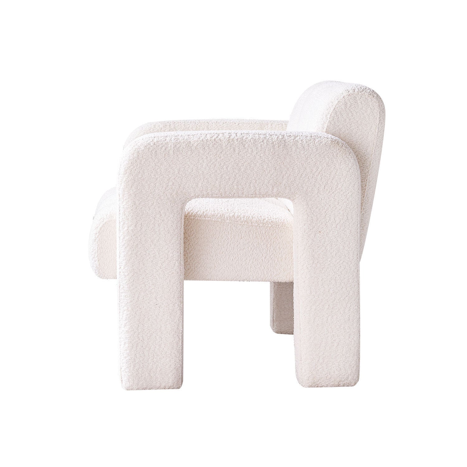 31.10" Wide Boucle Upholstered Accent Chair-thumbmail-5