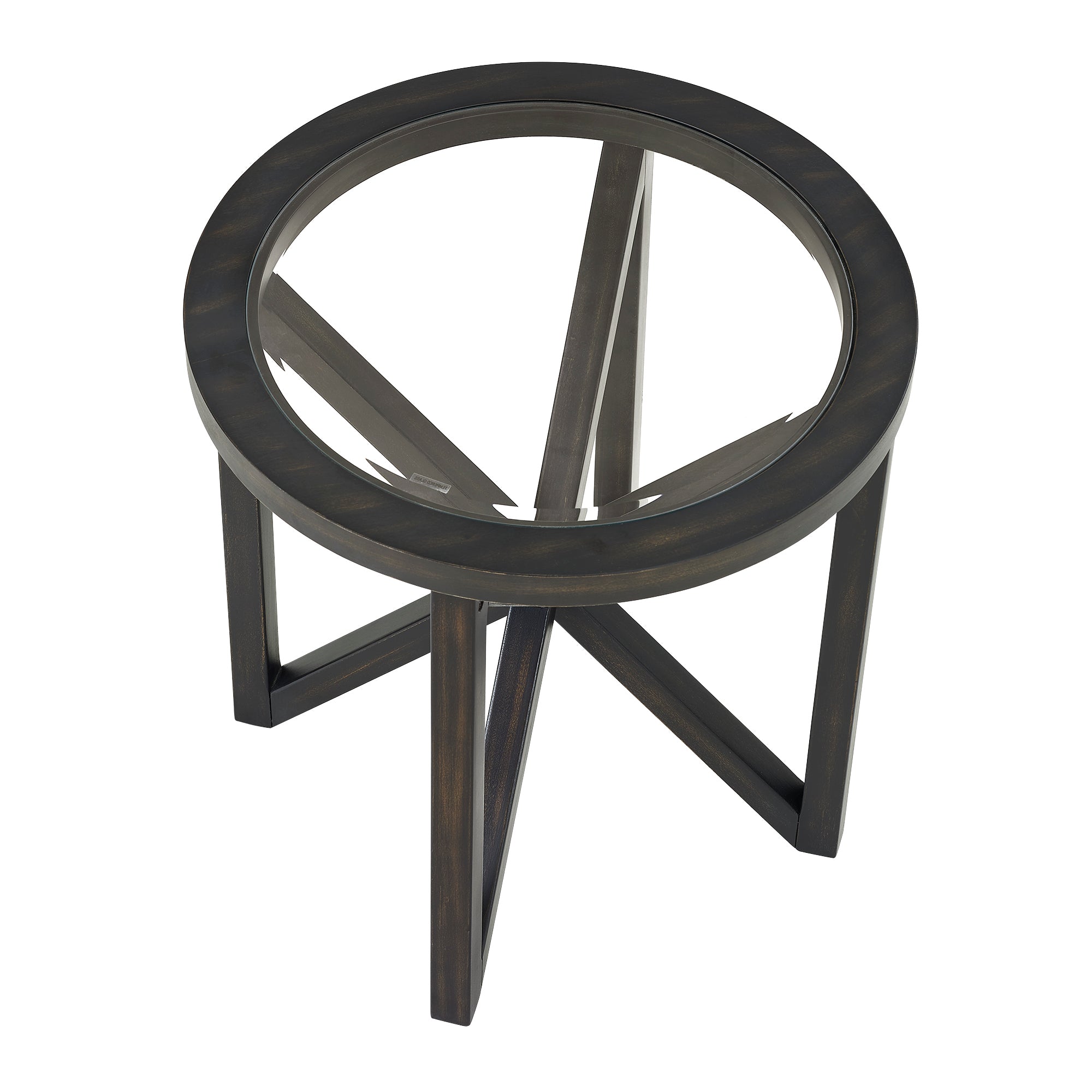 Modern Simple Tempered Glass Side Table-thumbmail-1