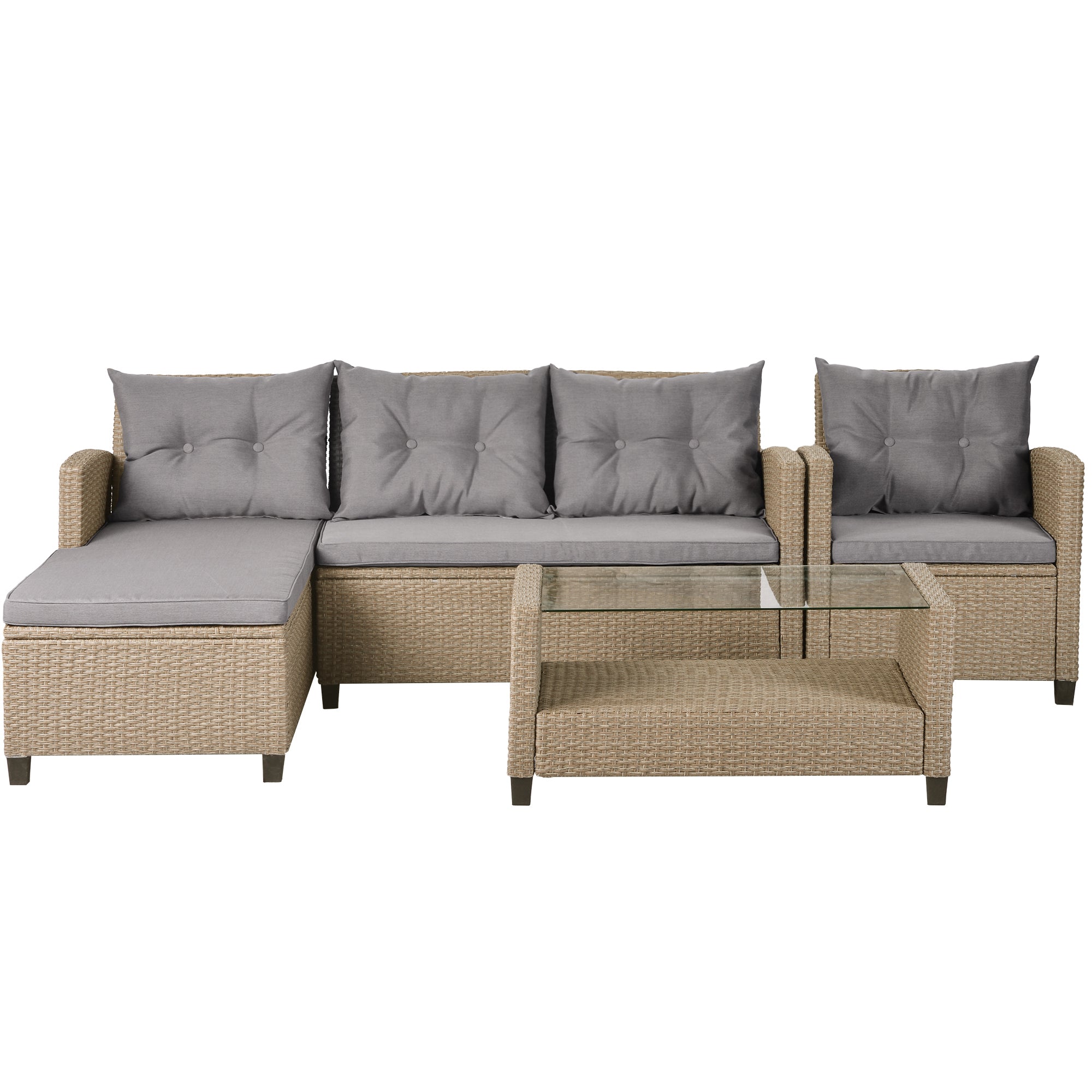 Set of 4 Piece Outdoor, Patio Furniture-thumbmail-5