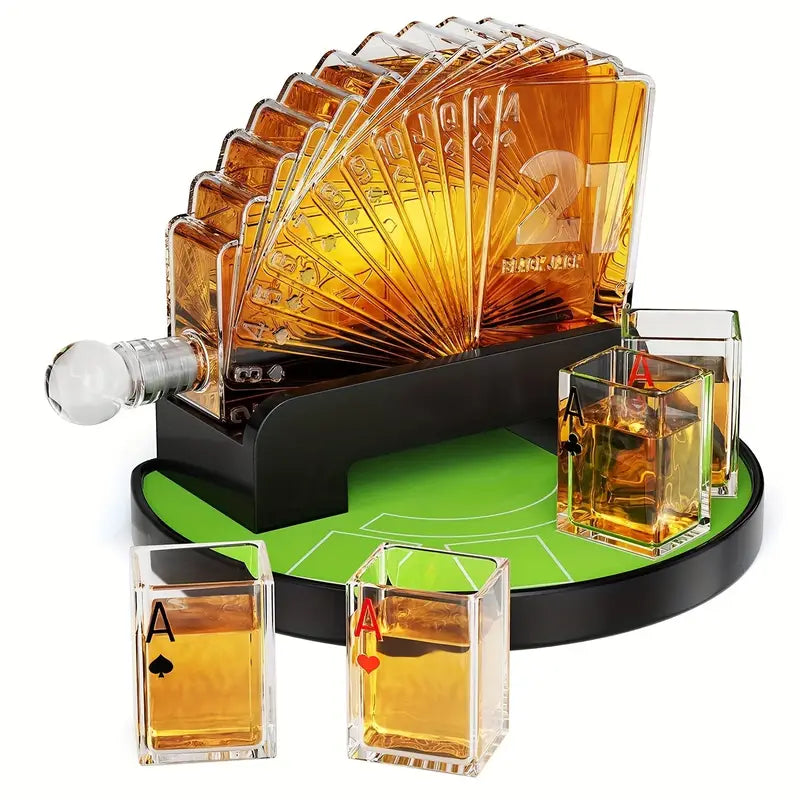 Poker Night Whiskey Decanter Set-thumbmail-2
