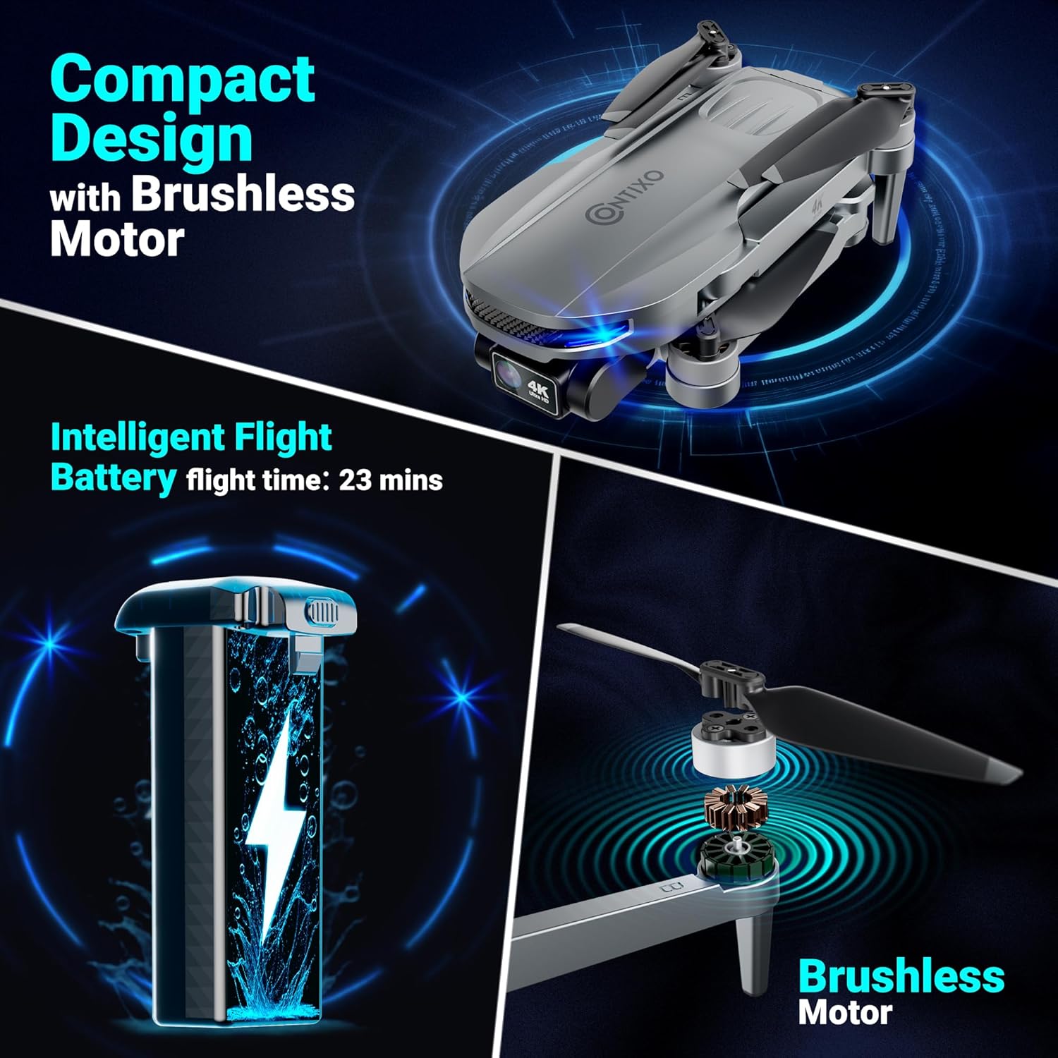 Contixo F28 Premium 2-Axis Gimbal Drone-thumbmail-2