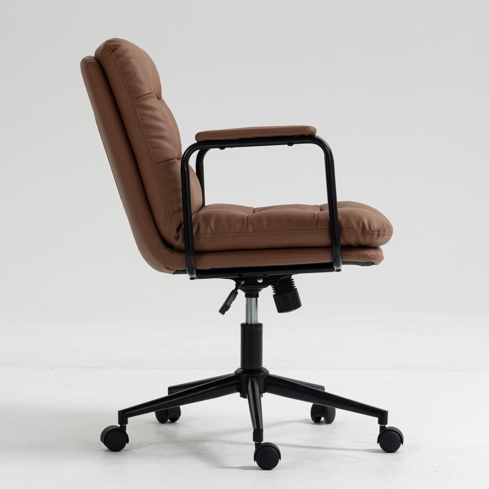Mid Back PU Leather Home Office Chair-thumbmail-7