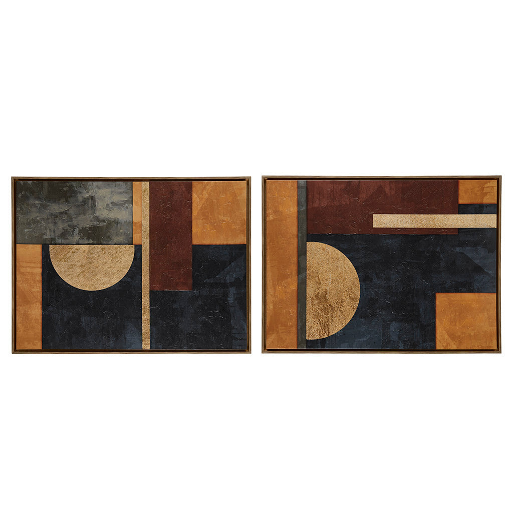 Hand-Embellished Abstract 2-Piece Framed Canvas-thumbmail-1