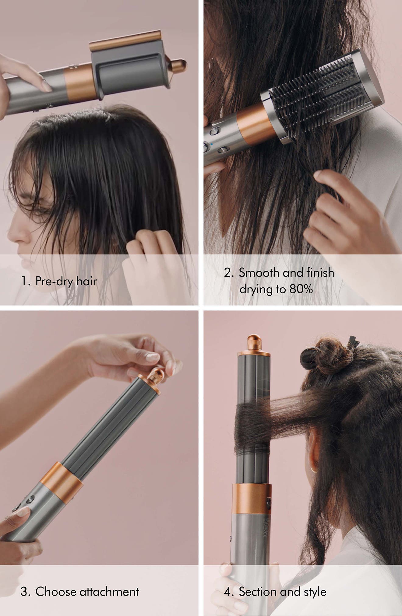 Dyson Airwrap Id Multi-Styler and Dryer for Straight & Wavy Hair in Red Velvet-thumbmail-9