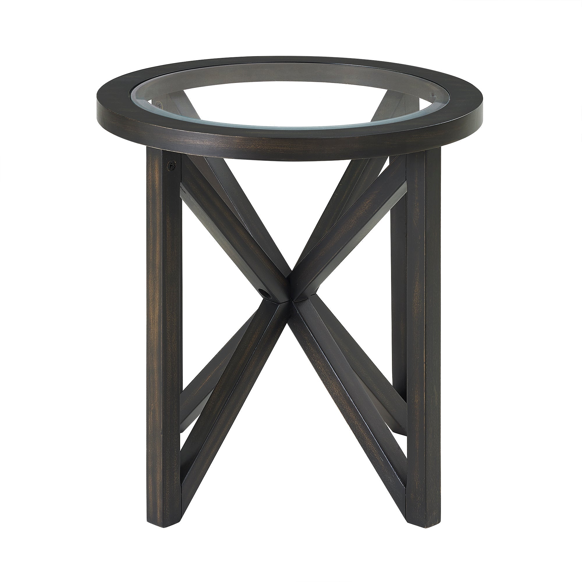 Modern Simple Tempered Glass Side Table-thumbmail-6