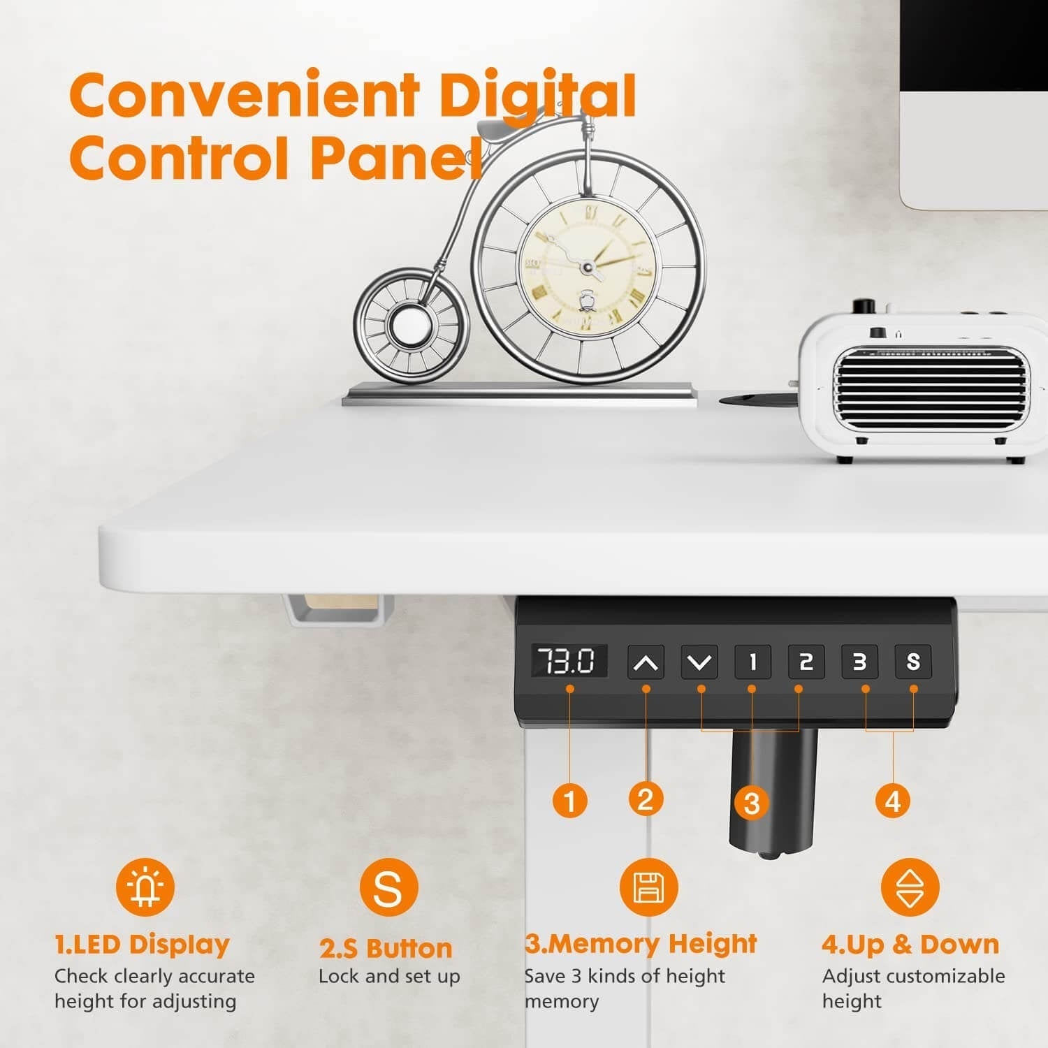 Electric Height Adjustable Standing Desk-thumbmail-4