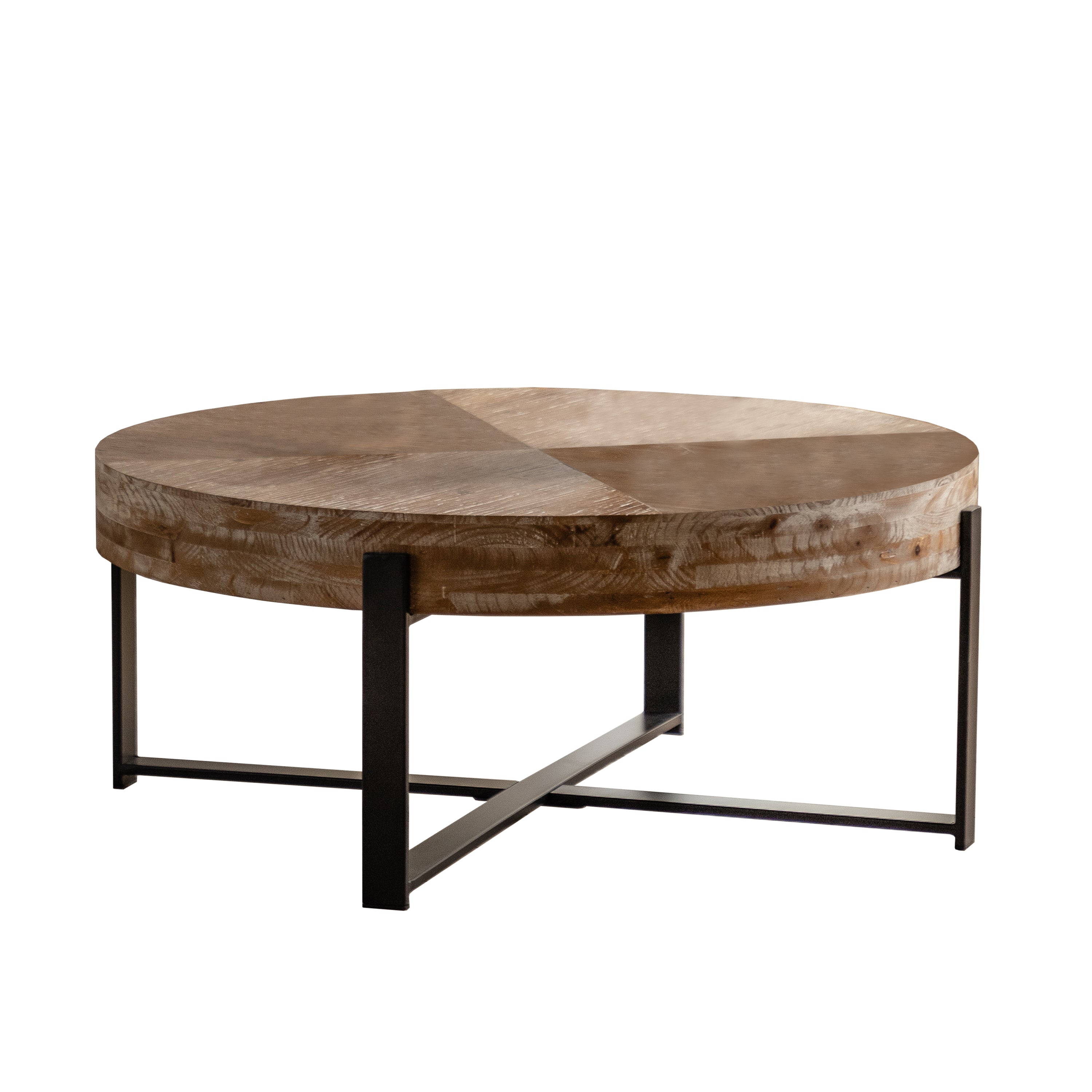 Modern Retro Splicing Round Coffee Table-thumbmail-1