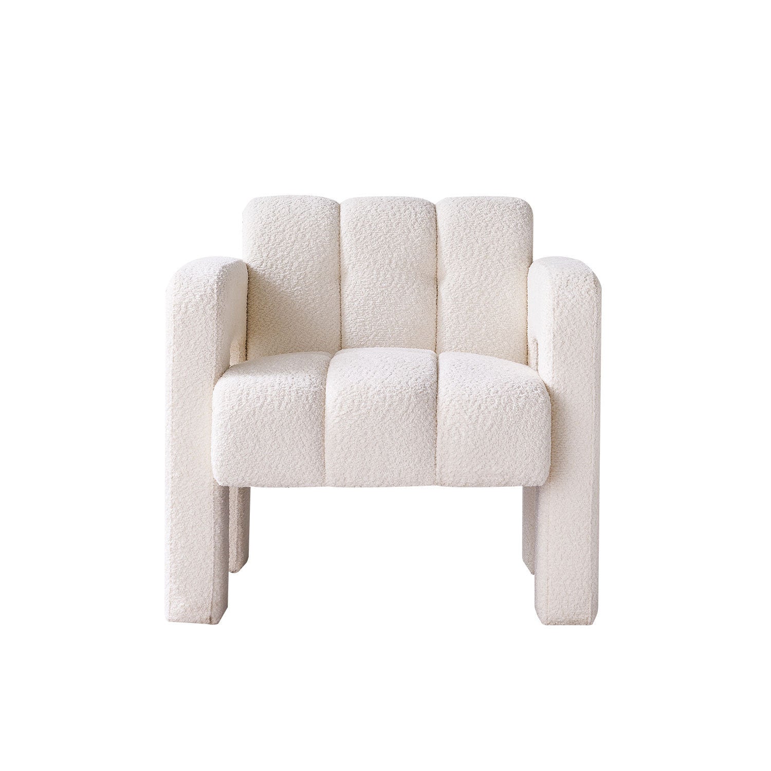 31.10" Wide Boucle Upholstered Accent Chair-thumbmail-4