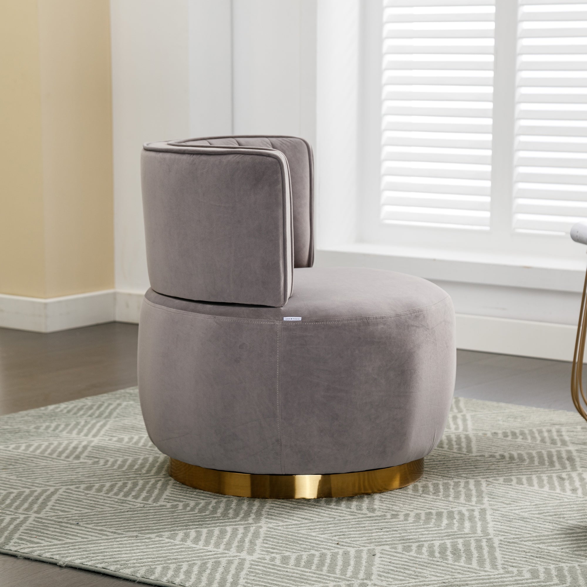 360 Degree Swivel Cuddle Barrel Accent Sofa Chairs-thumbmail-5