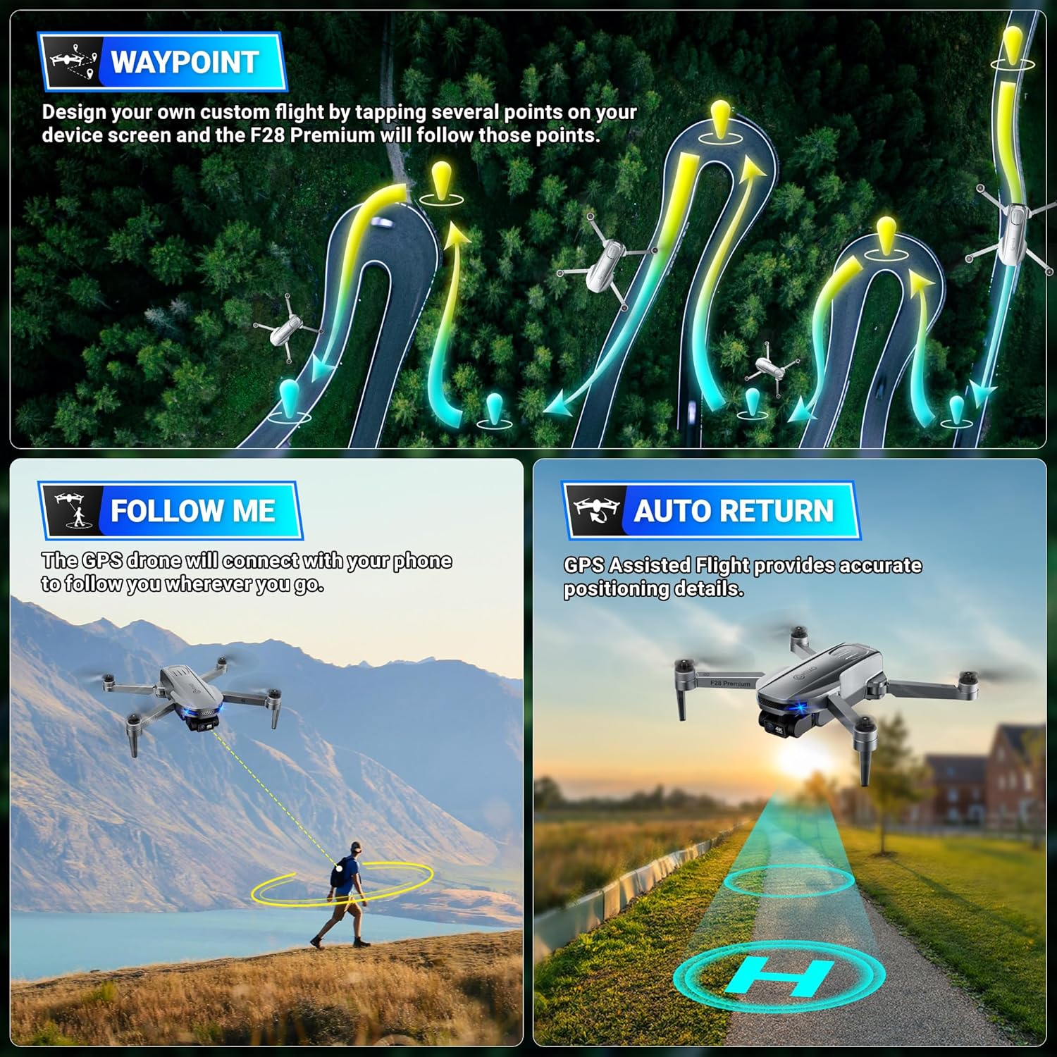 Contixo F28 Premium 2-Axis Gimbal Drone-thumbmail-3