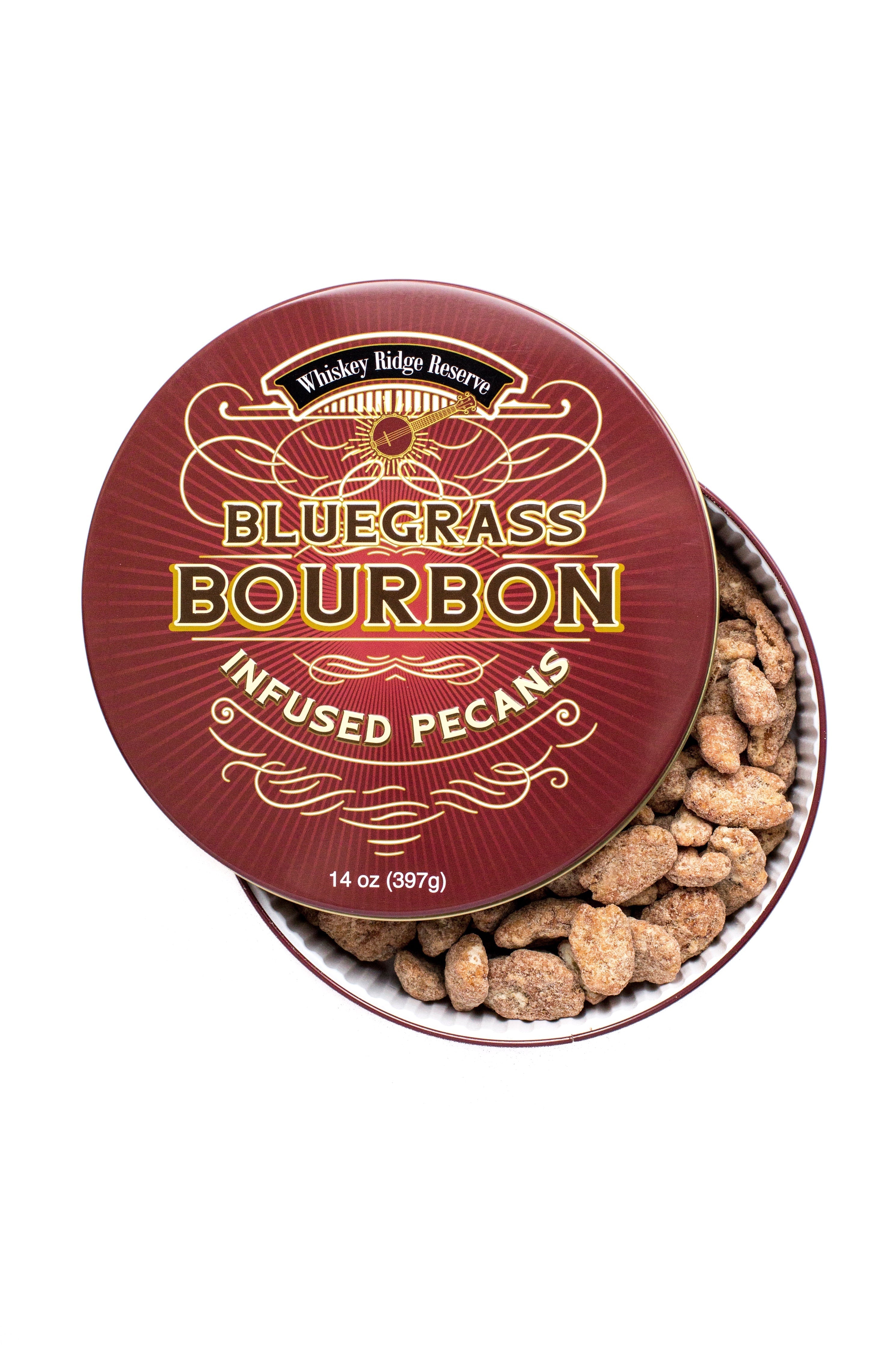 Bourbon Pecan Tin 14 Oz Candied Nuts-thumbmail-2