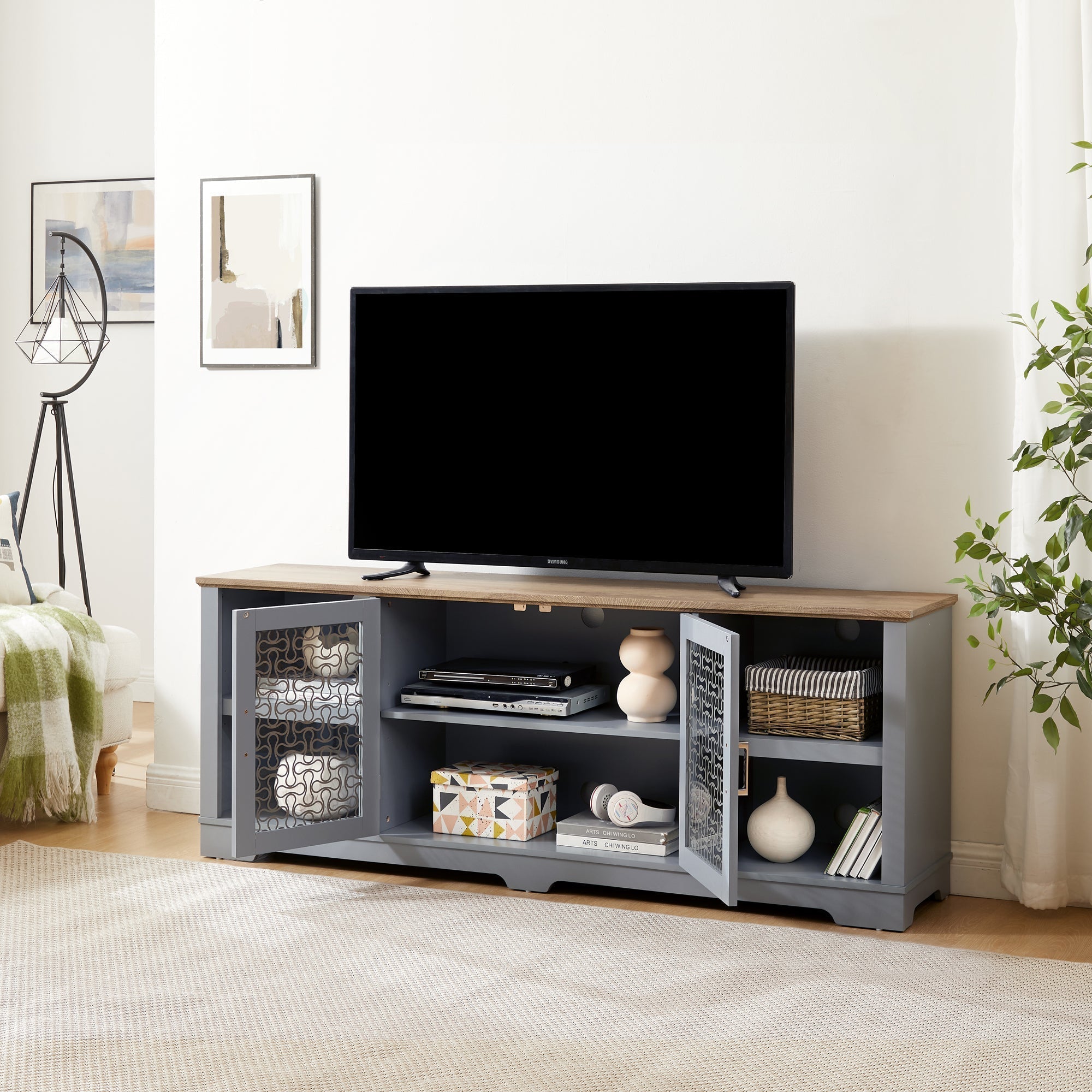 Modern Farmhouse TV Media Stand-thumbmail-1