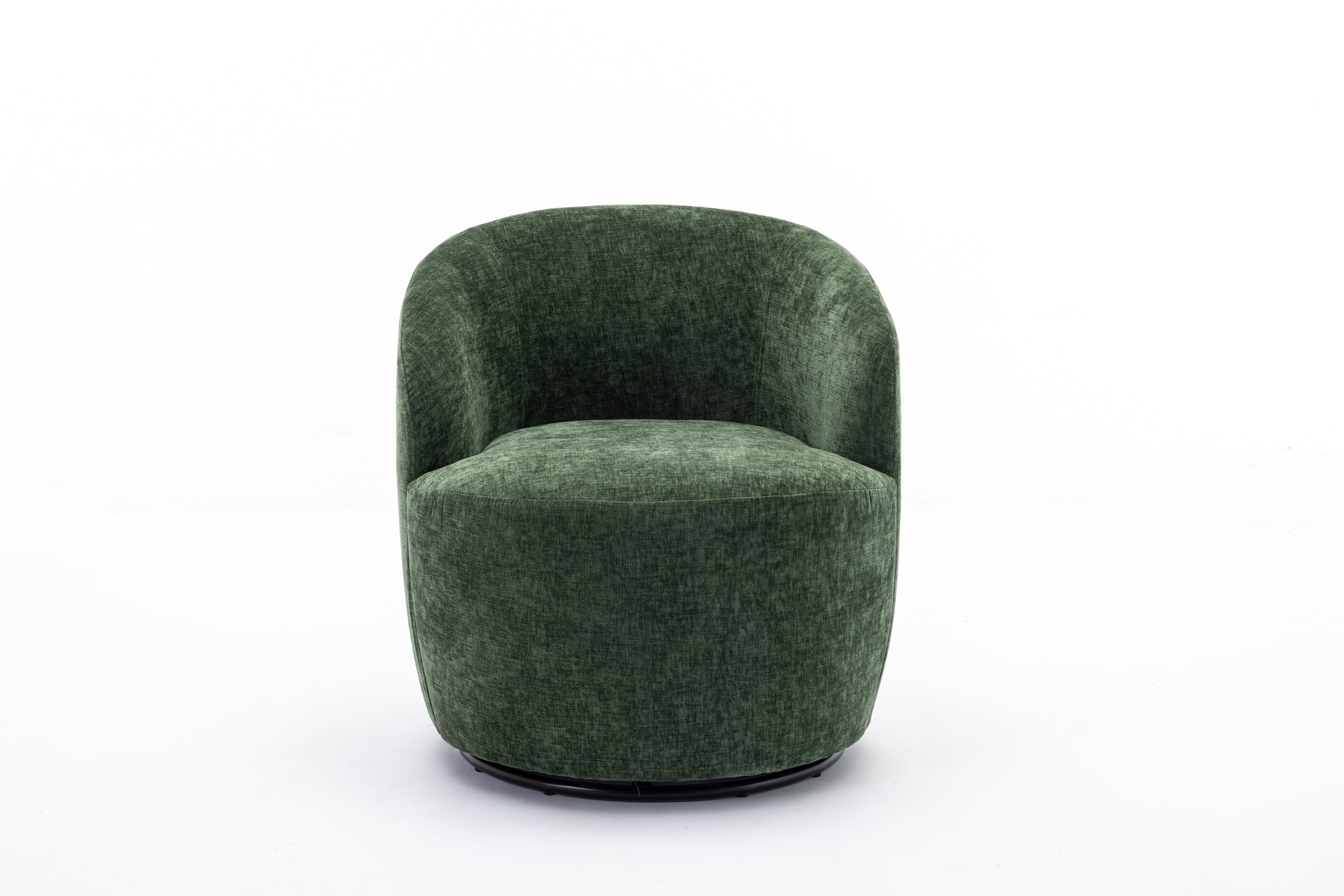 Swivel Accent Armchair  With Black Powder Coating Metal Ring-thumbmail-9