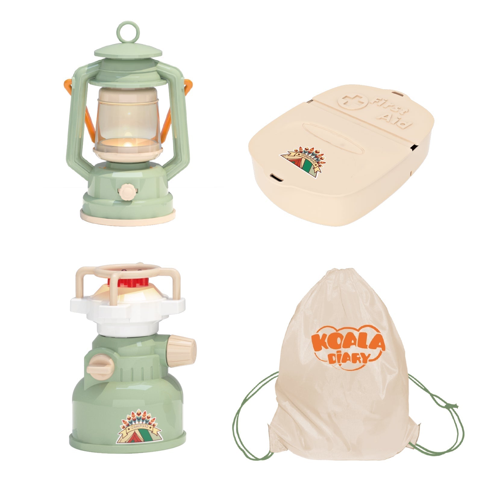 Contixo Kids Camping Set - Pretend Play Tent With Toy Campfire & Lantern-thumbmail-9