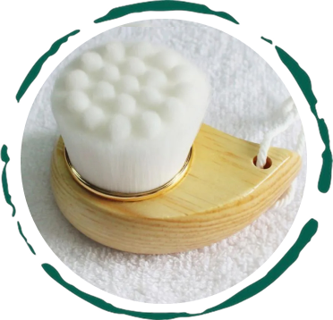 Facial Brush With Bamboo Handle-thumbmail-2