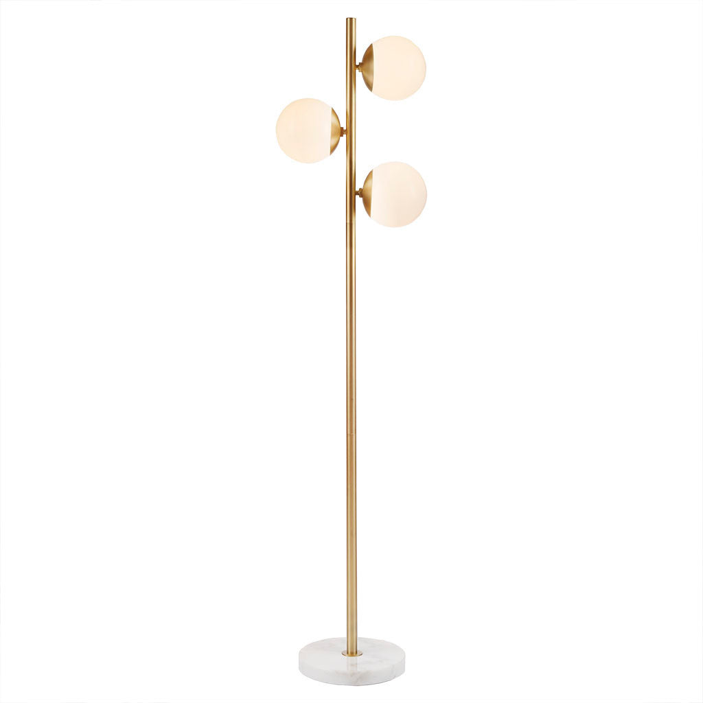 3-Globe Light Floor Lamp With Marble Base-thumbmail-5
