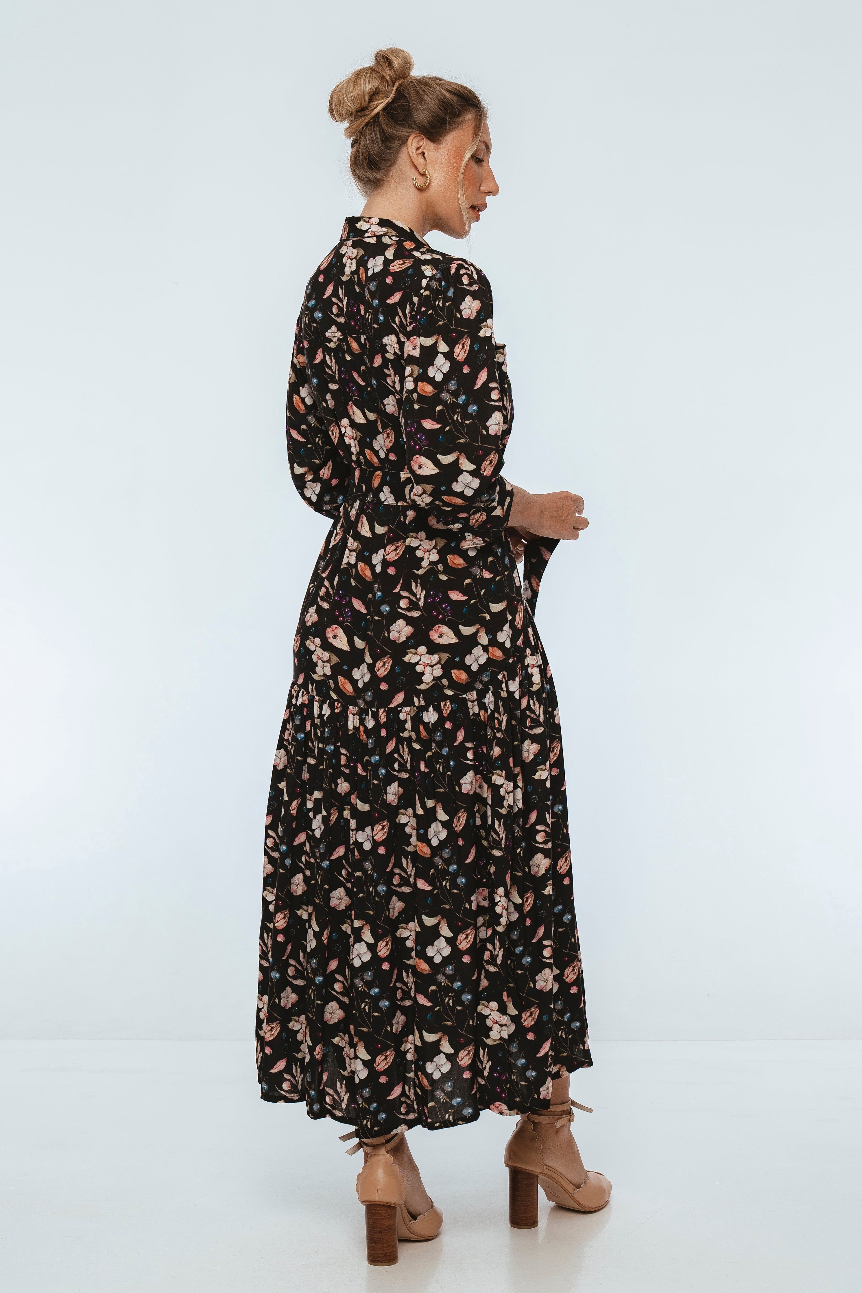Colette Long Sleeve Shirt Dress-thumbmail-7