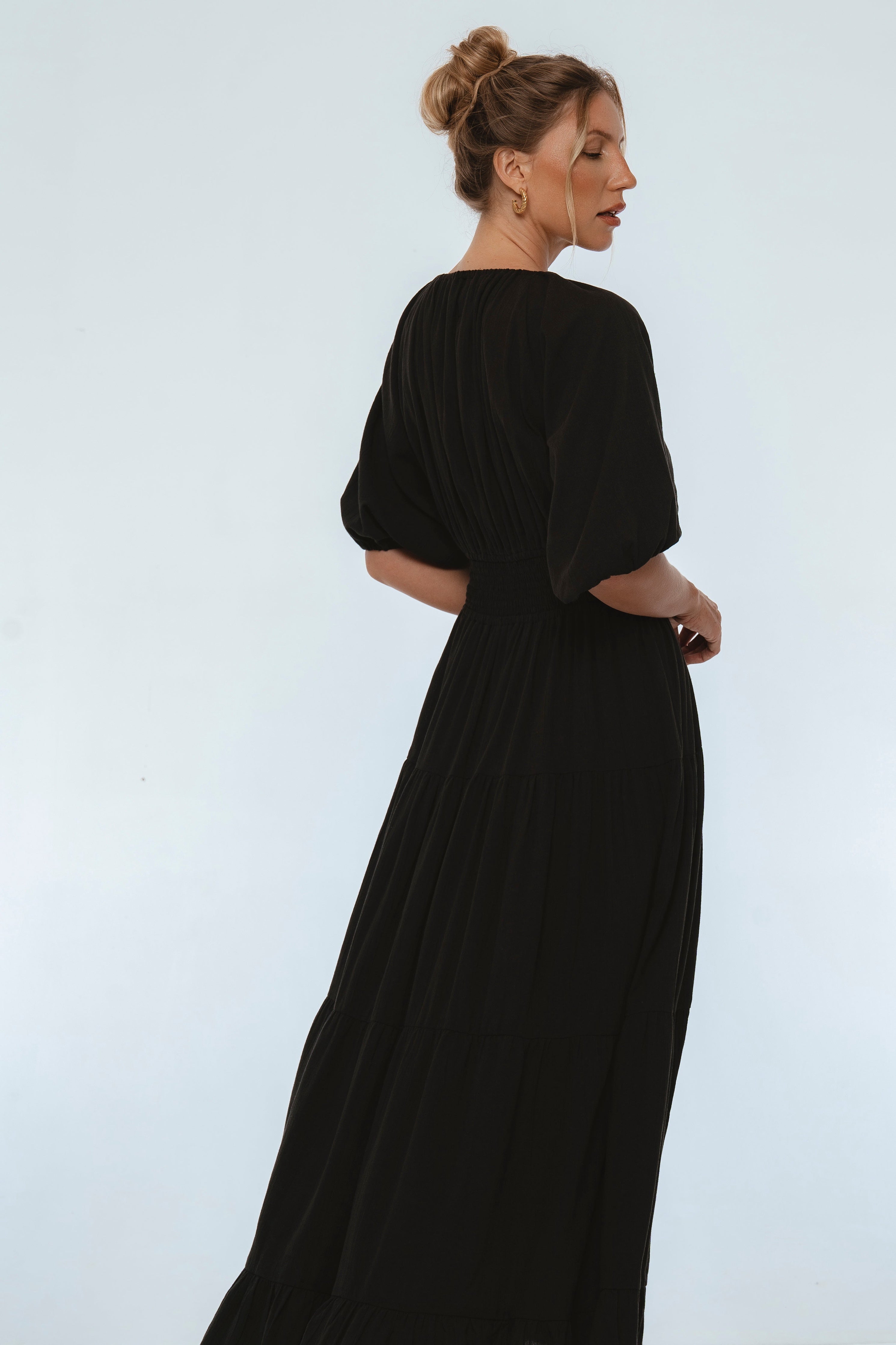Lucienne Smocked Linen Maxi Dress-thumbmail-7
