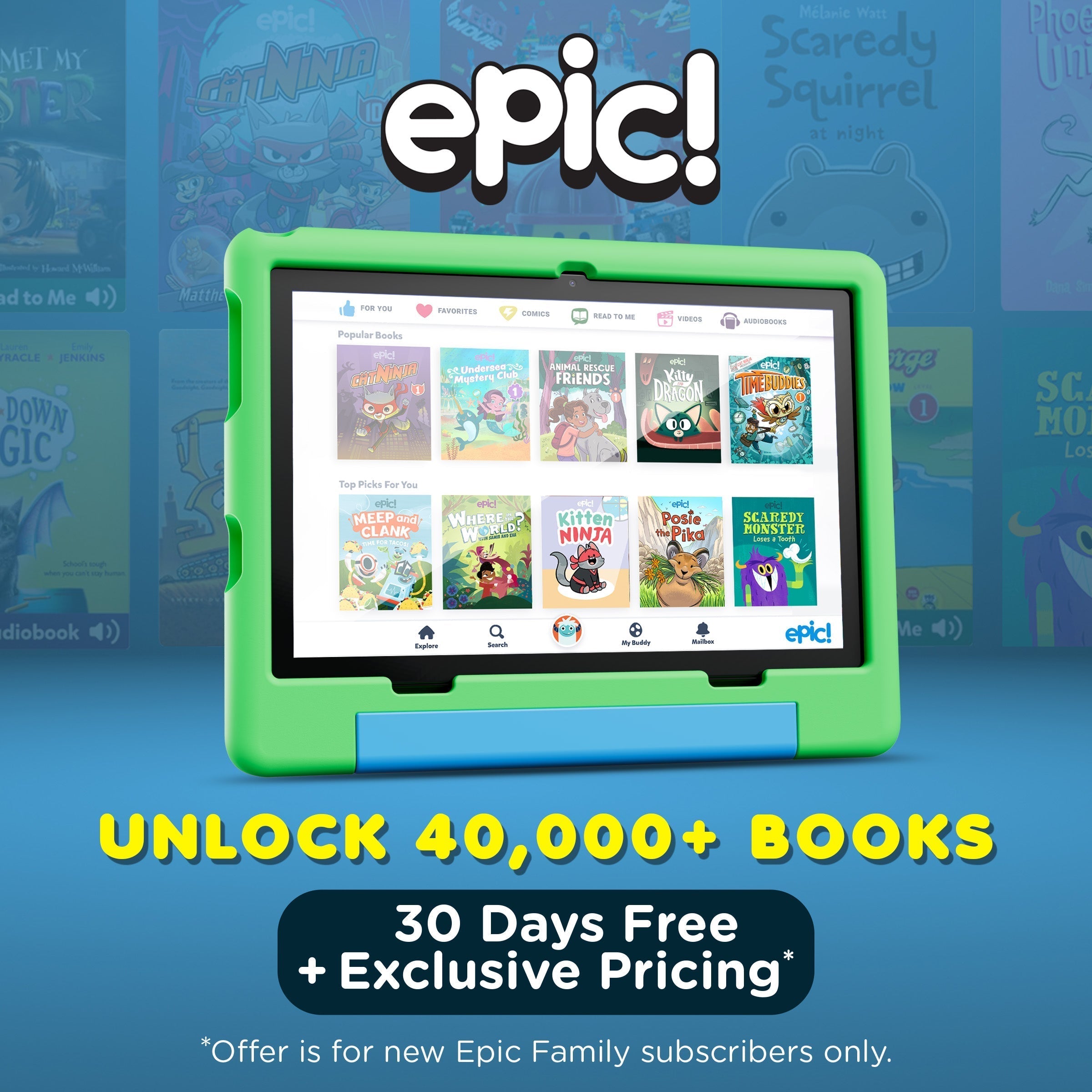 Contixo A10 | 10" Kids Tablet, 2026 Model, Epic! and Lingokids, 64GB-thumbmail-6
