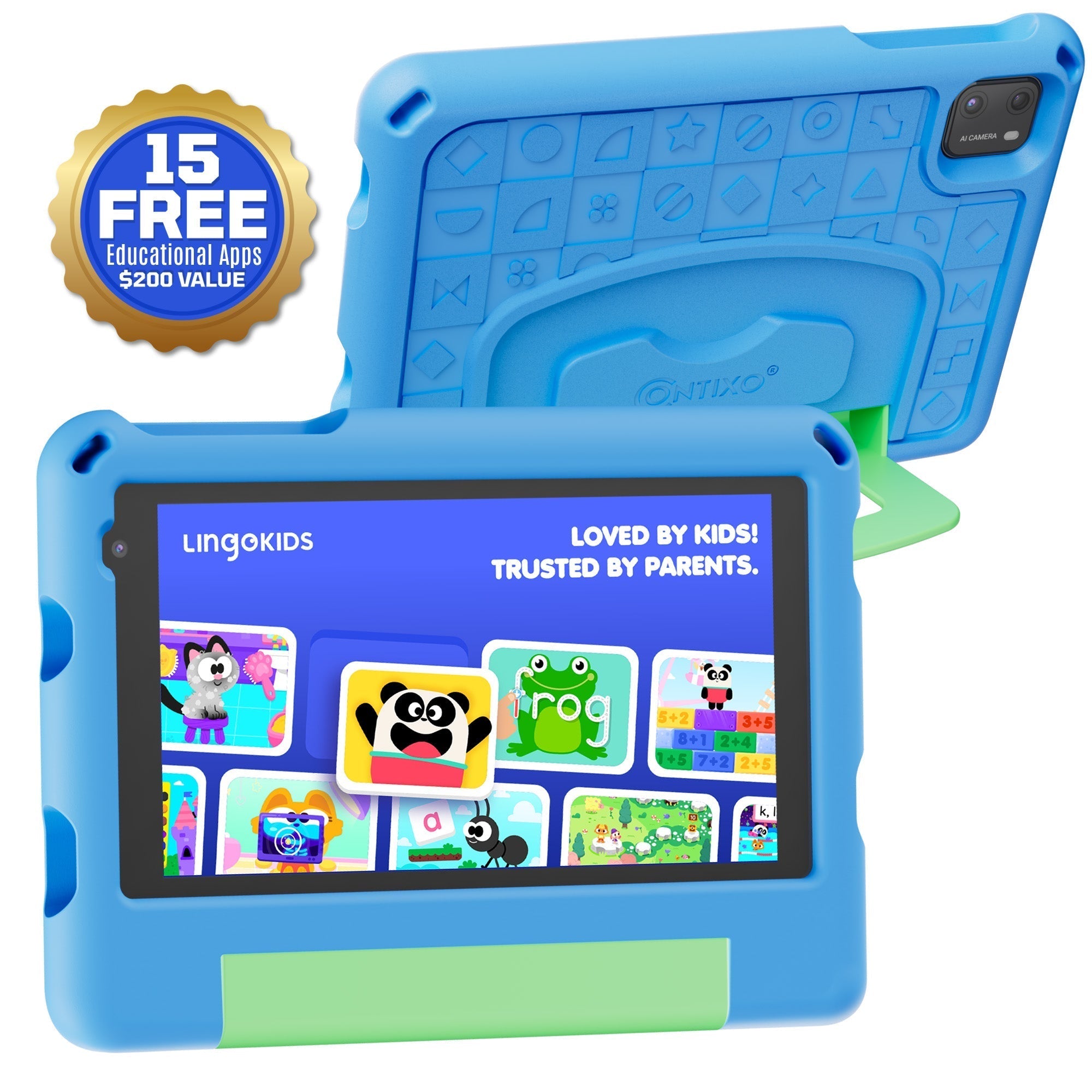 Contixo A7 | 7" Kids Tablet, 2026 Model, Epic! and Lingokids, 32GB-thumbmail-1