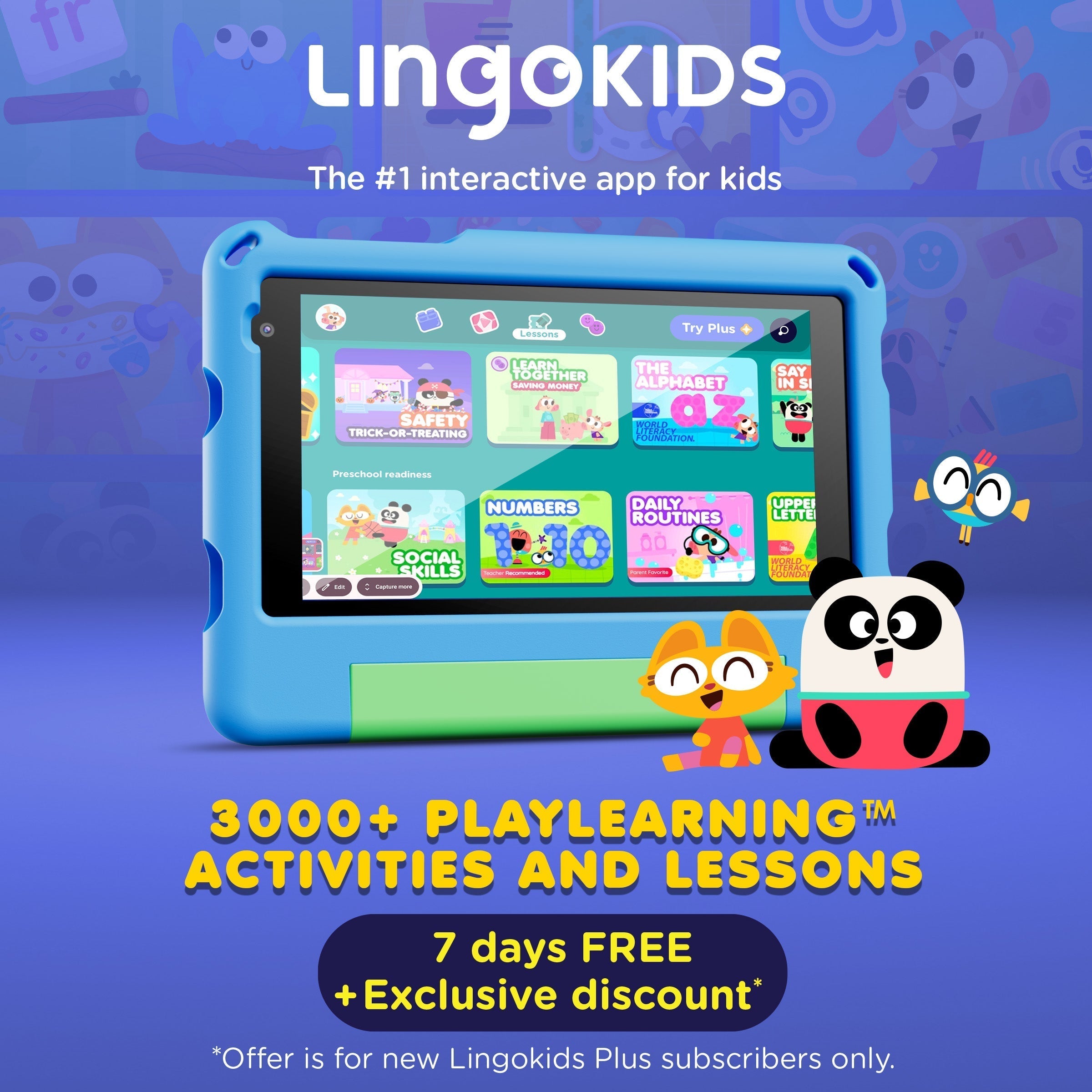 Contixo A7 | 7" Kids Tablet, 2026 Model, Epic! and Lingokids, 32GB-thumbmail-5