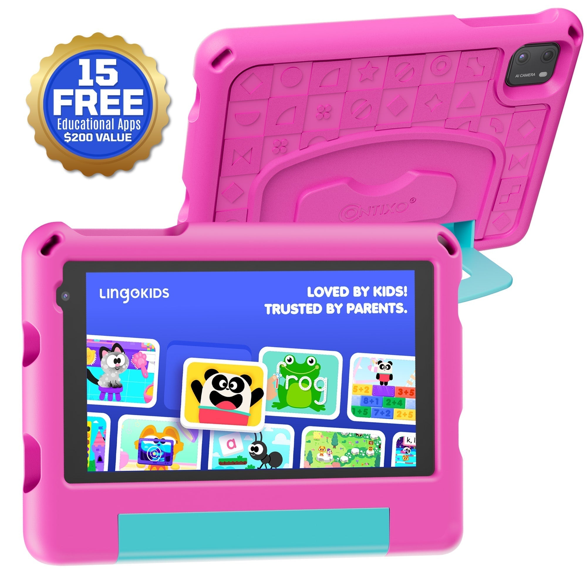 Contixo A7 | 7" Kids Tablet, 2026 Model, Epic! and Lingokids, 32GB-thumbmail-3