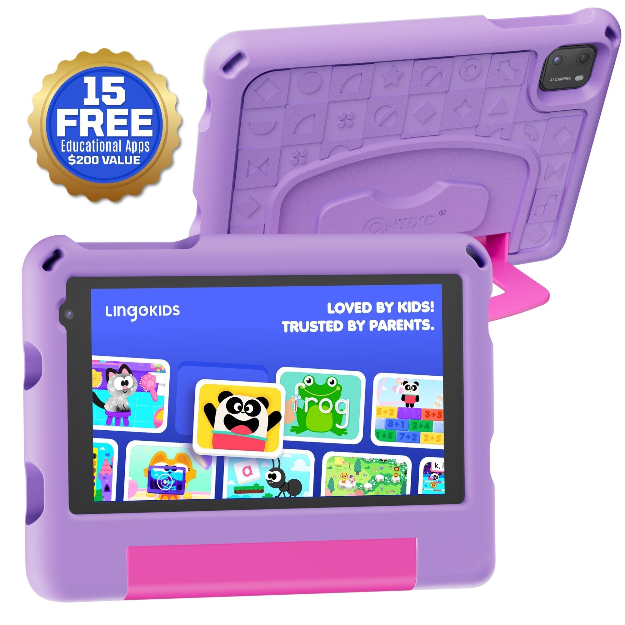 Contixo A7 | 7" Kids Tablet, 2026 Model, Epic! and Lingokids, 32GB-thumbmail-4