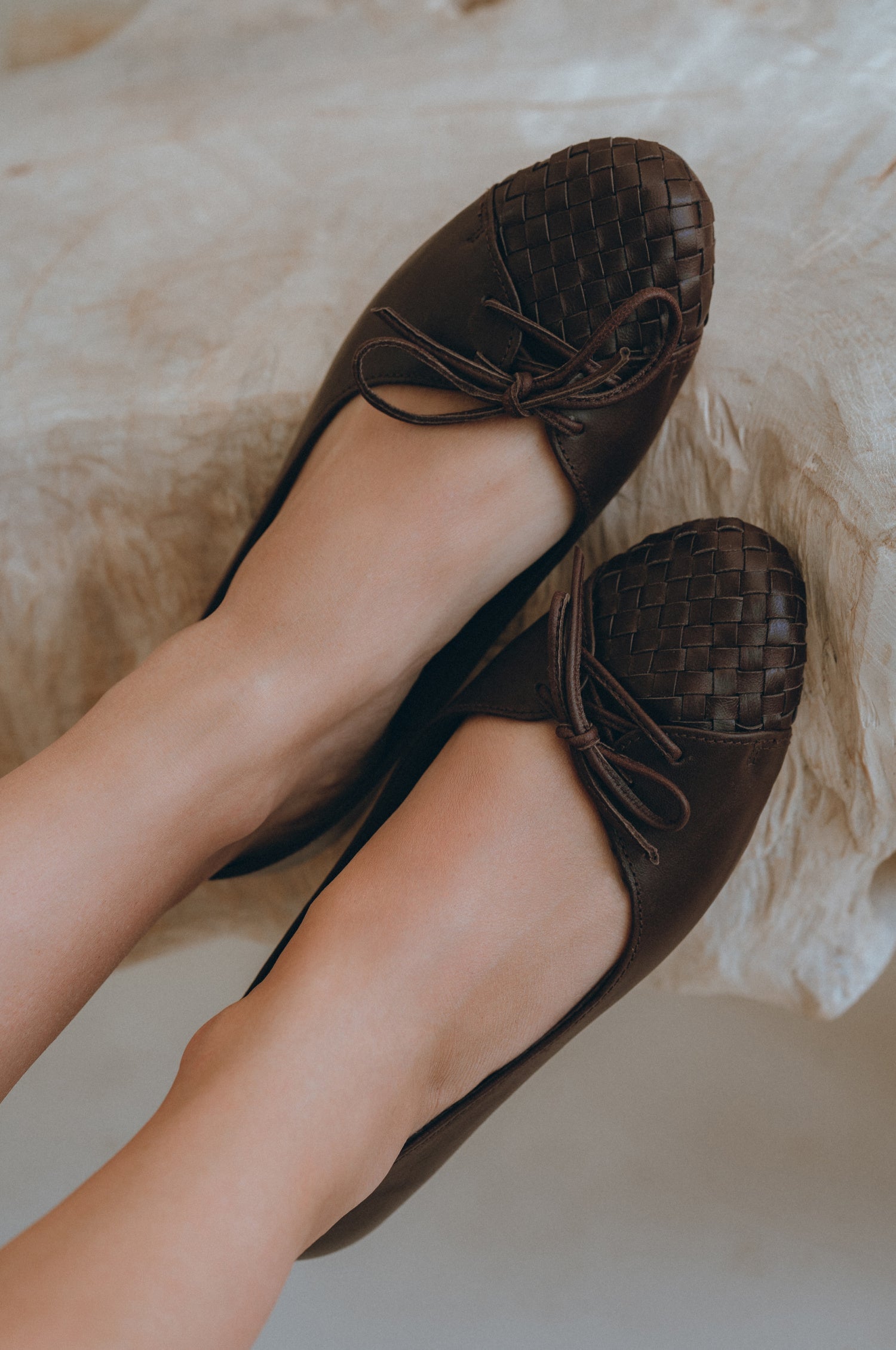 Alexandra Woven Leather Flats-thumbmail-4