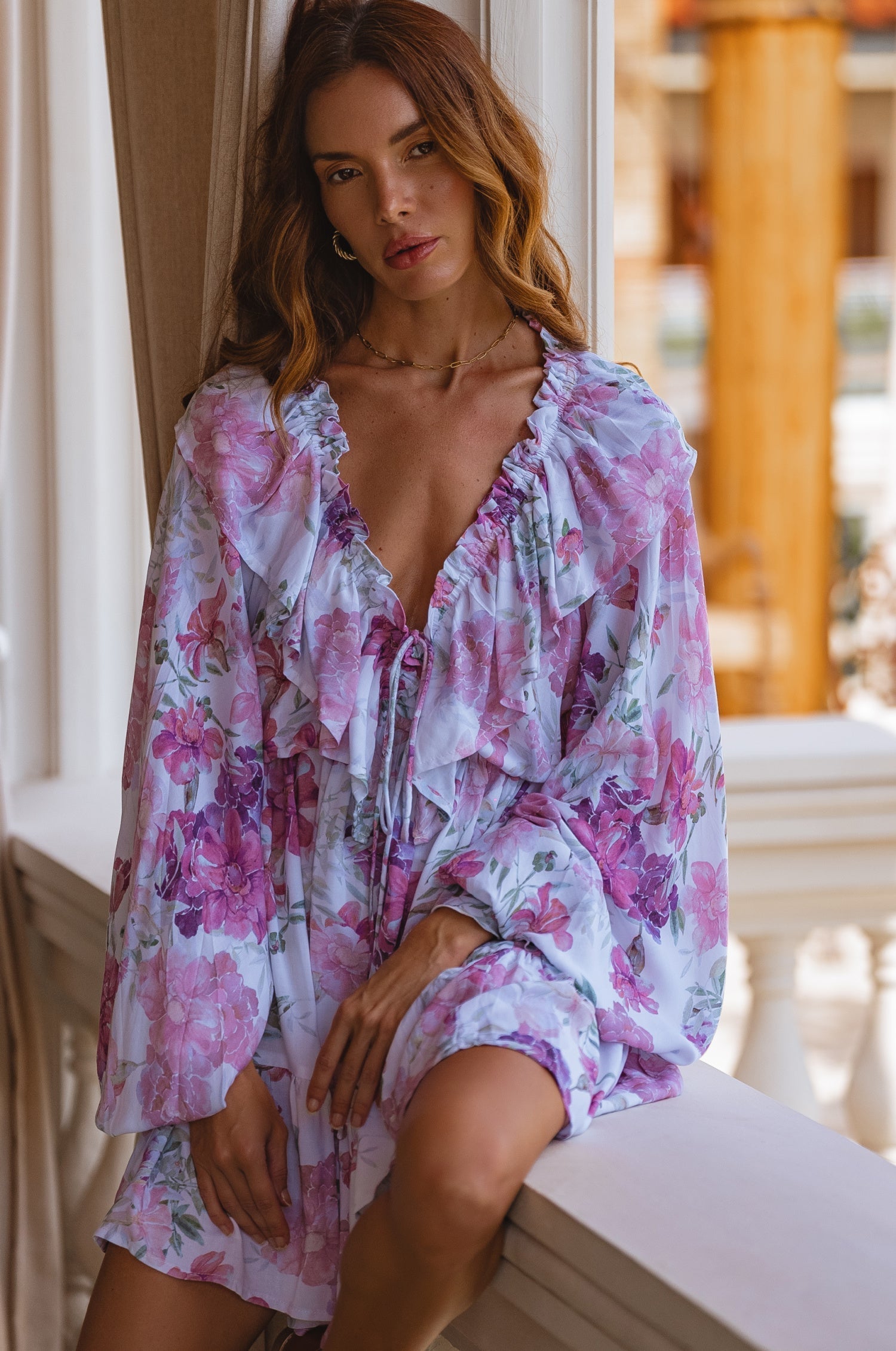 Alice Long Sleeve Mini Dress-thumbmail-4
