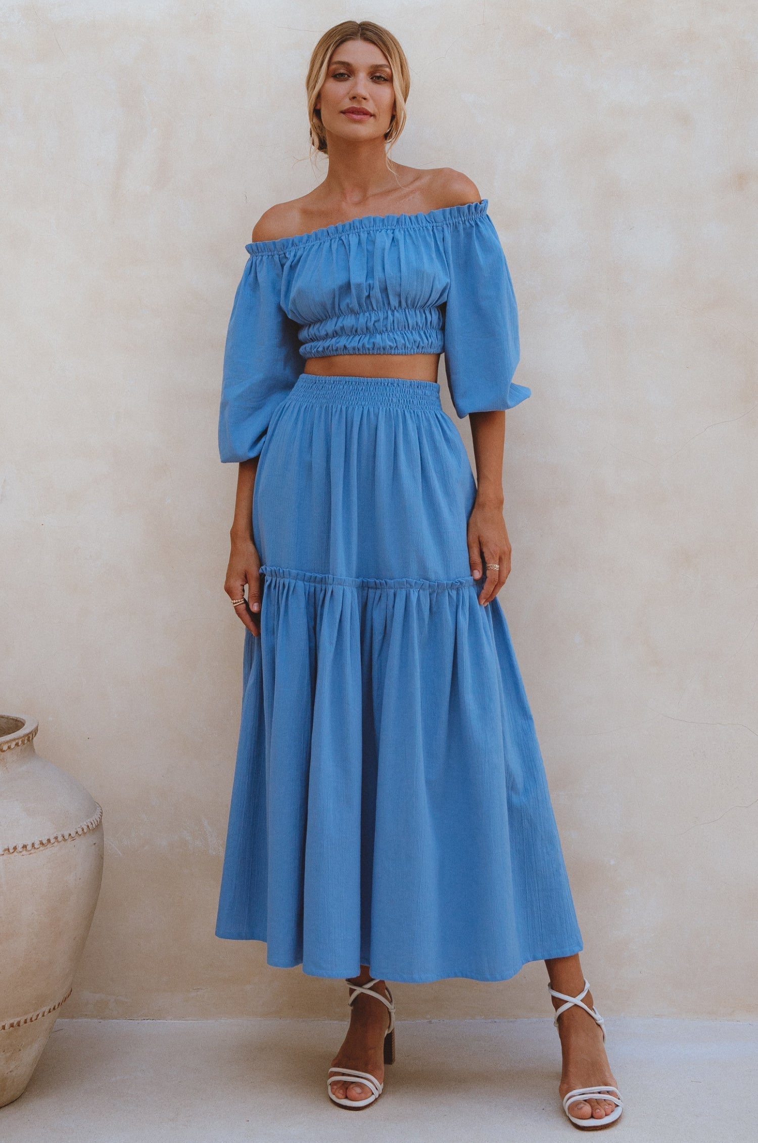Annabelle Boho Linen Maxi Skirt-thumbmail-7