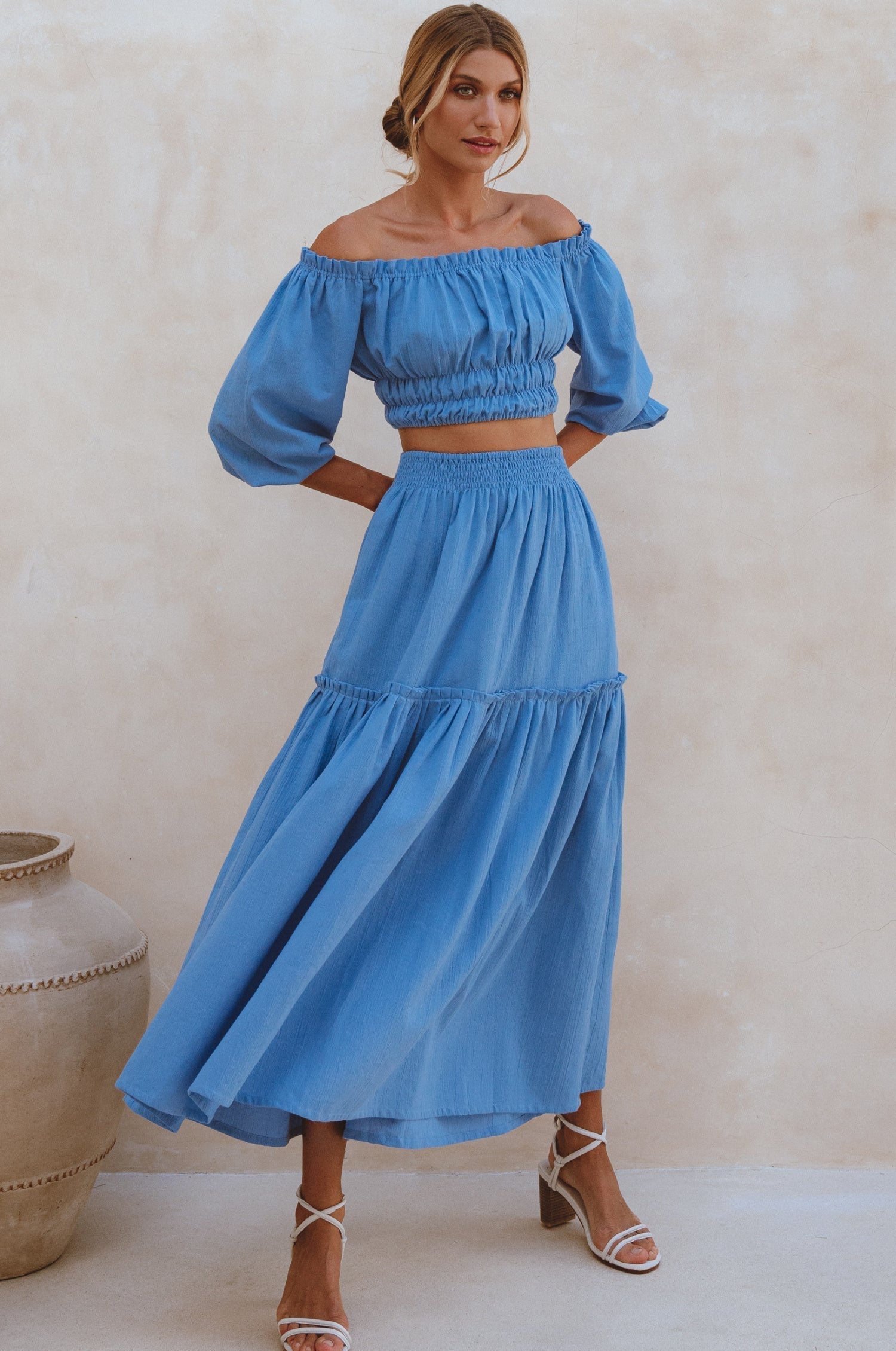 Annabelle Boho Linen Maxi Skirt-thumbmail-6