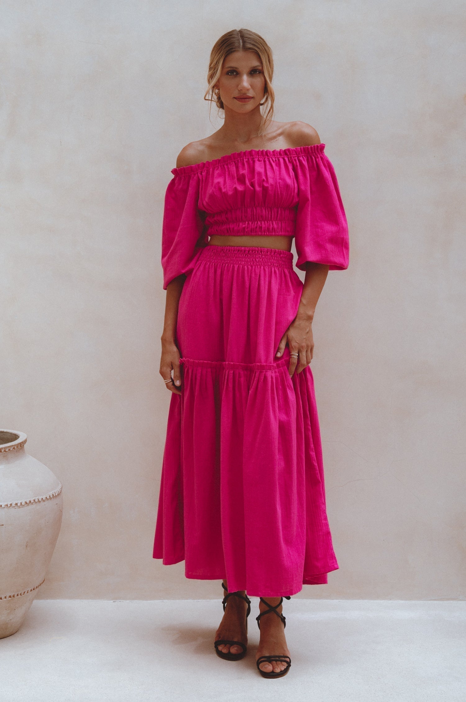 Annabelle Boho Linen Maxi Skirt-thumbmail-6