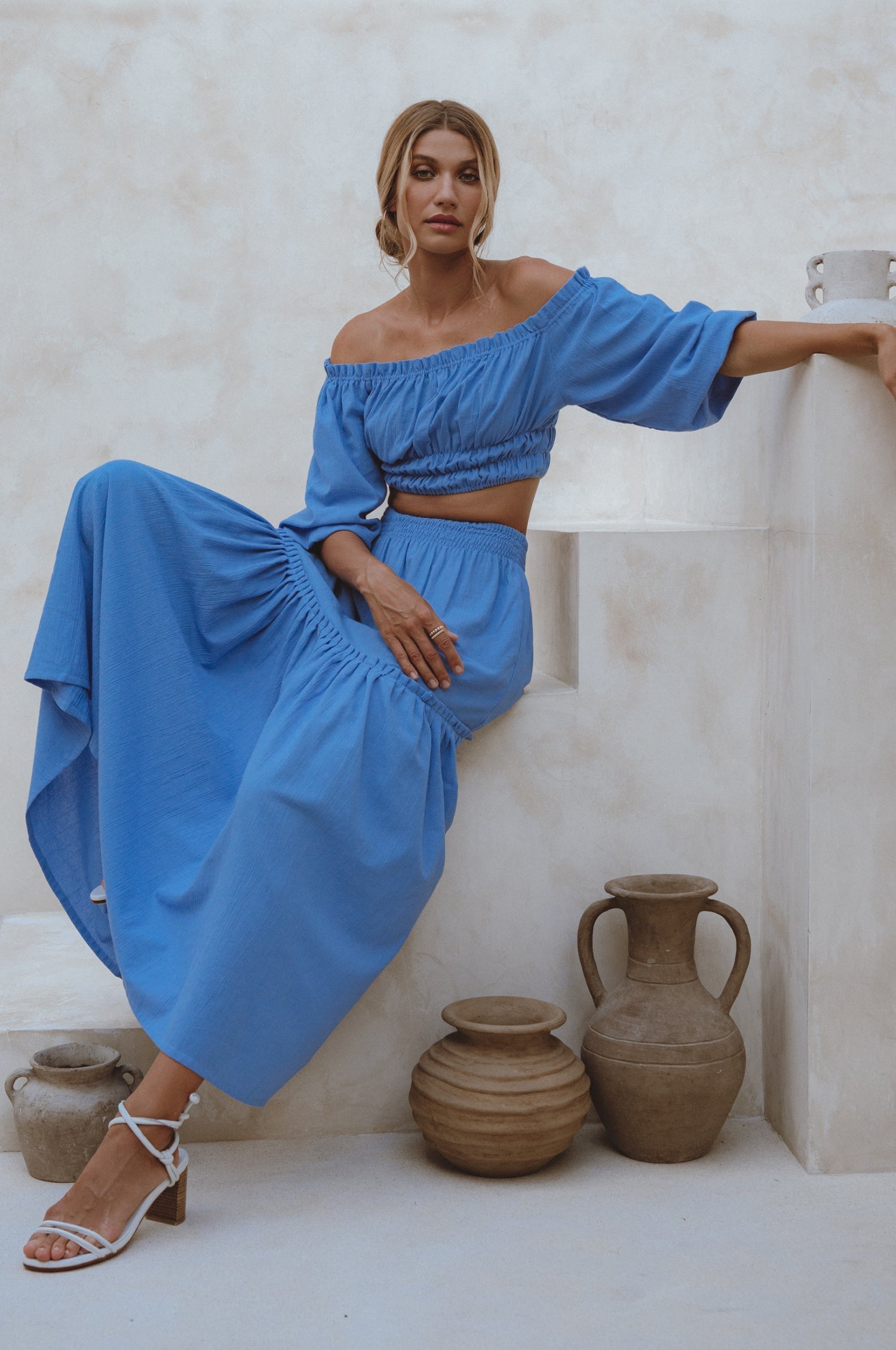 Annabelle Linen Cropped Top-thumbmail-6