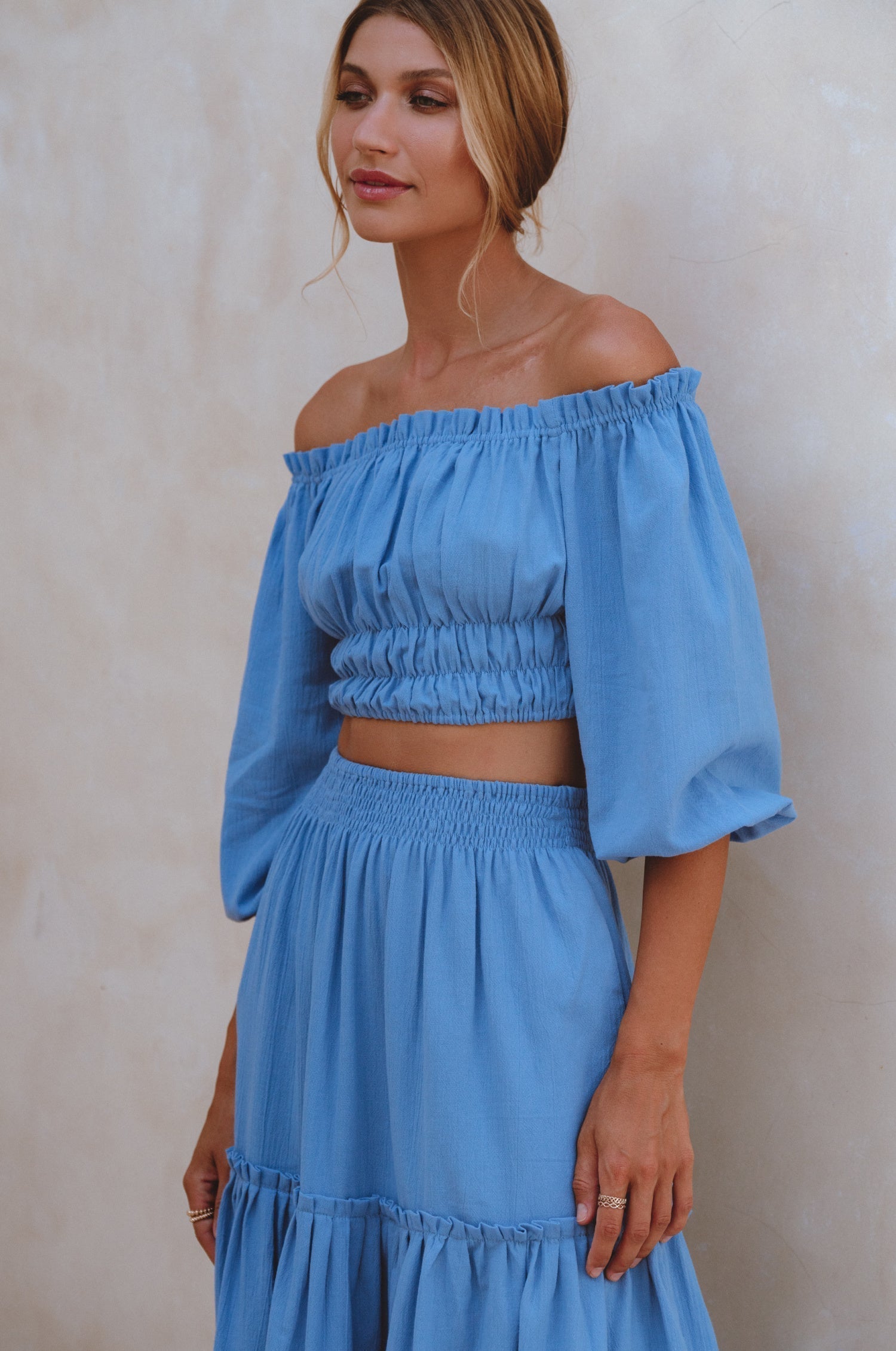 Annabelle Linen Cropped Top-thumbmail-7