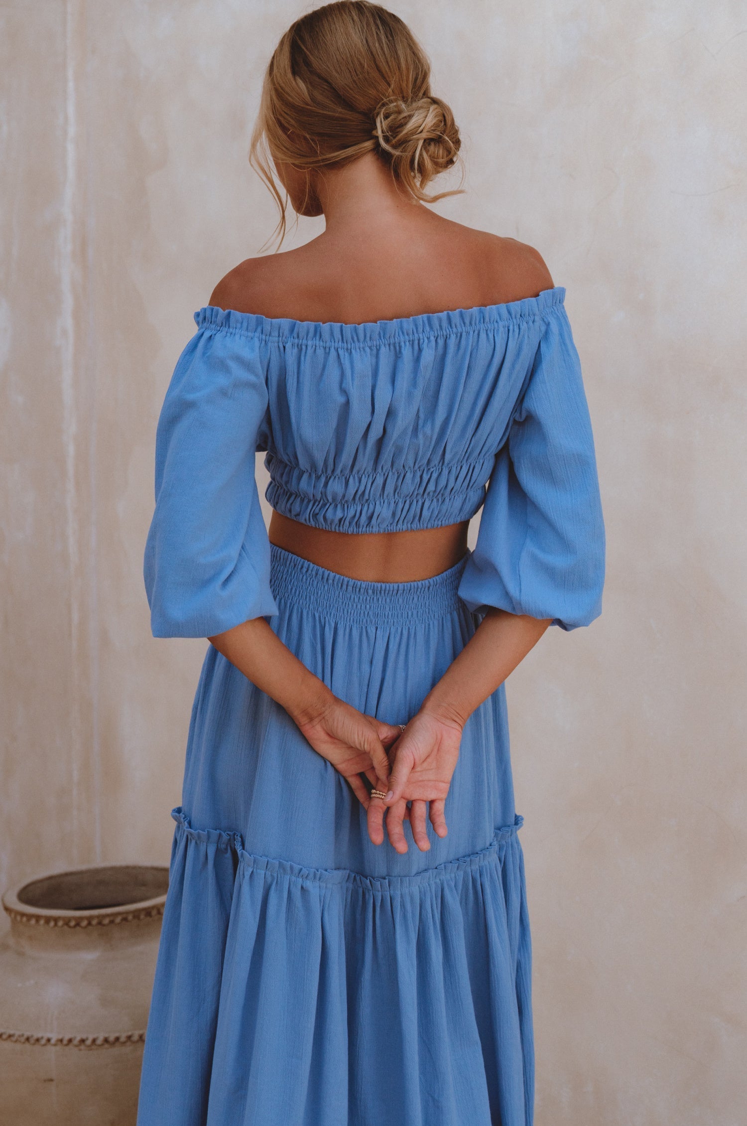 Annabelle Linen Cropped Top-thumbmail-10