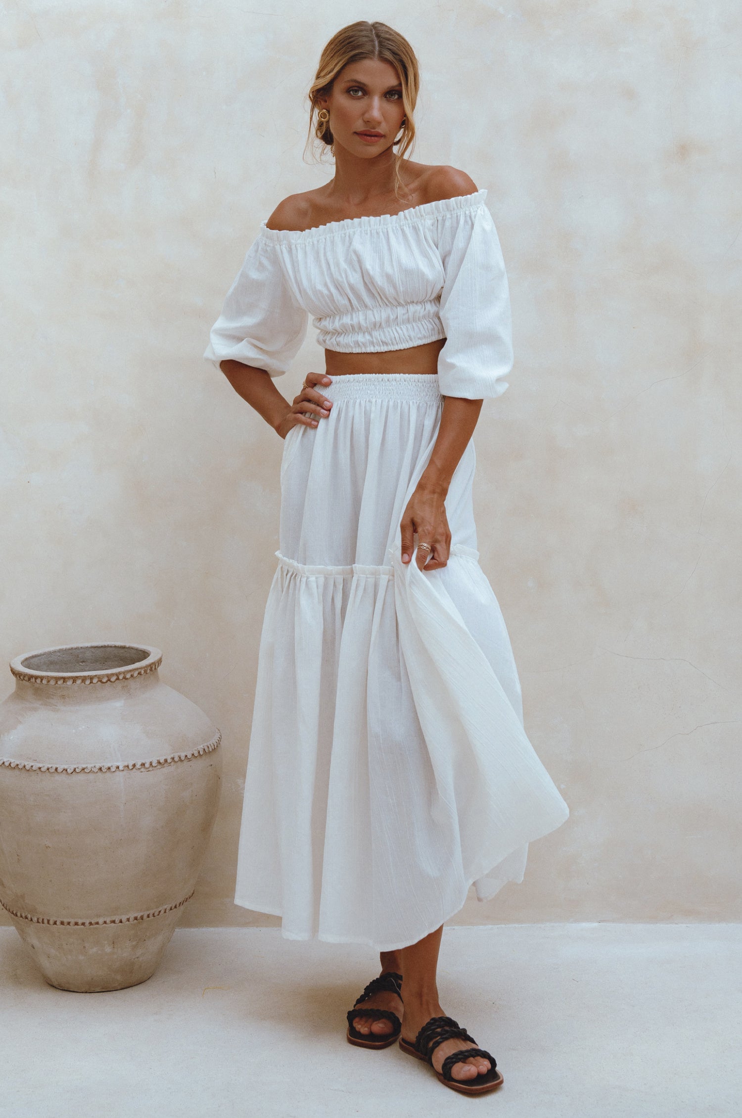 Annabelle Boho Linen Maxi Skirt-thumbmail-8
