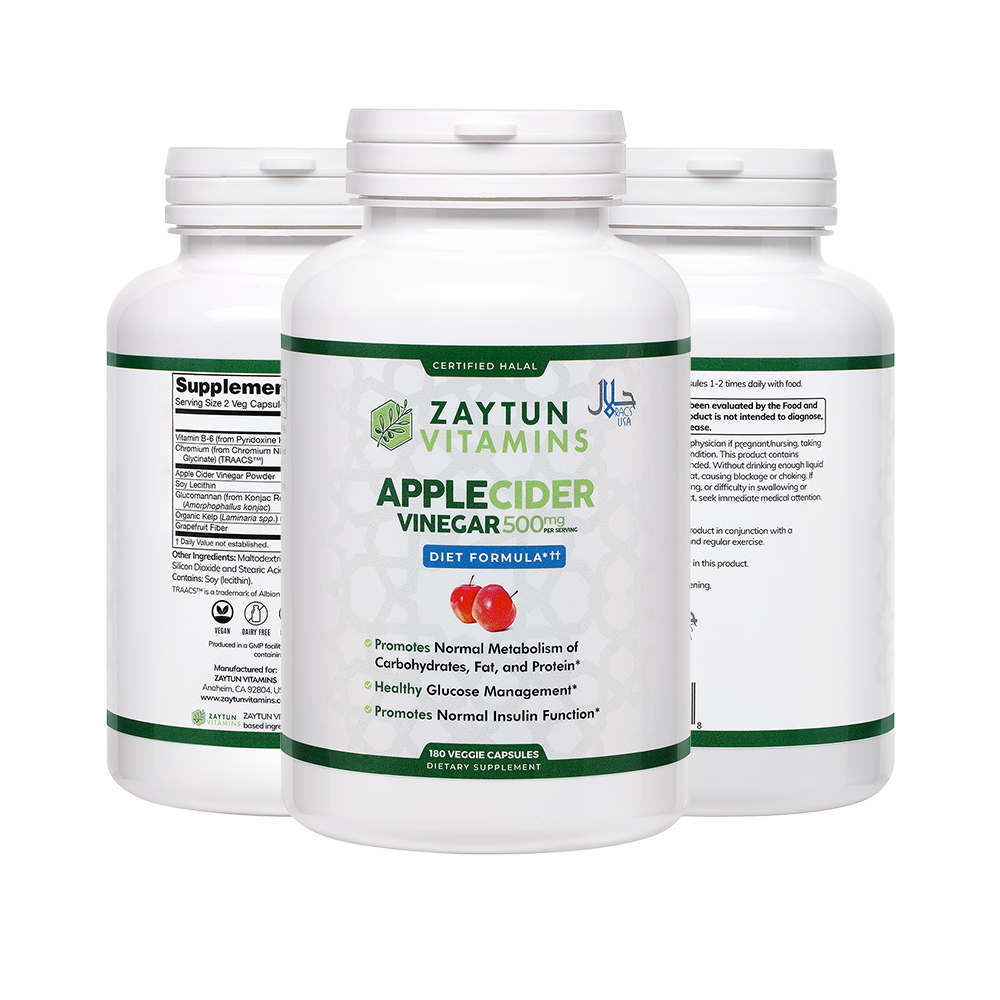 Halal Apple Cider Vinegar Veggie Capsules (3Pack)-thumbmail-3
