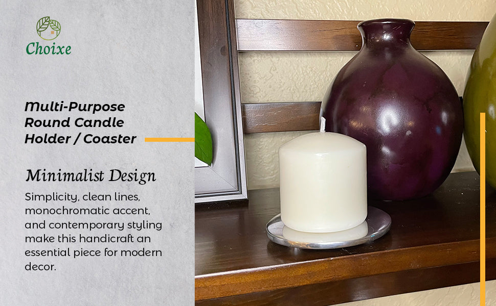 Multi-Purpose Round Candle Holder / Coaster-thumbmail-2