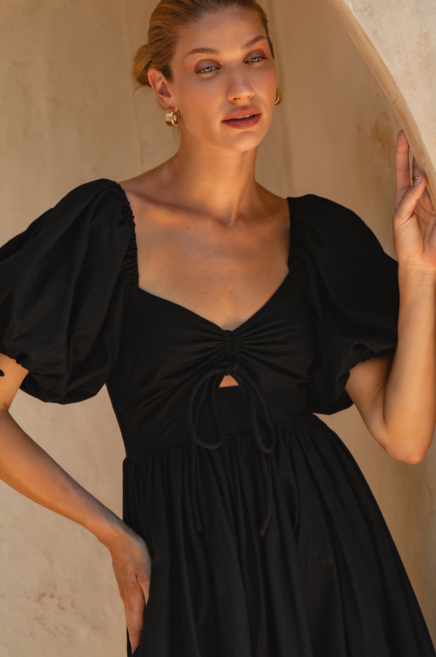Atrani Puff Sleeve Dress-thumbmail-9