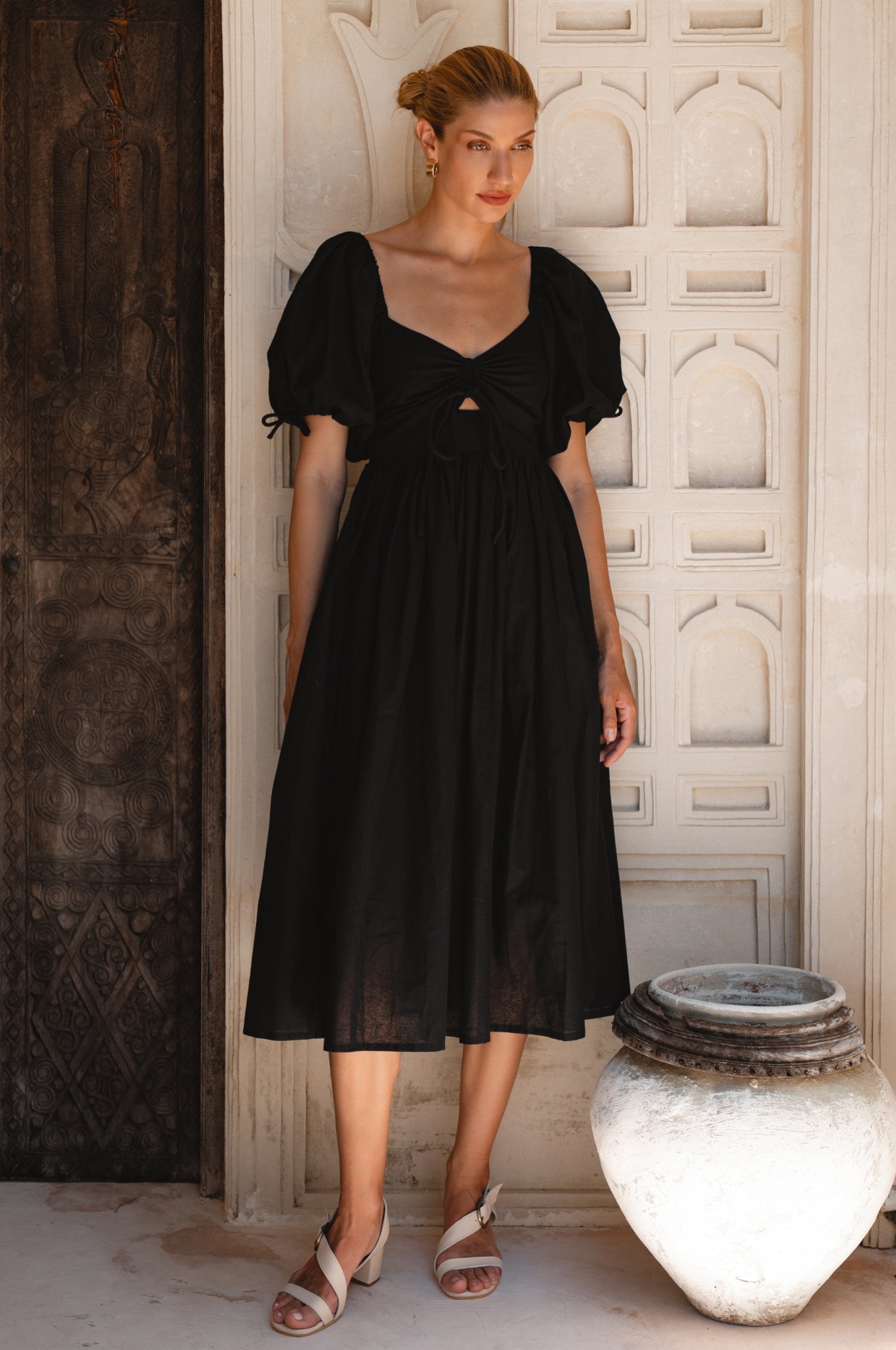 Atrani Puff Sleeve Dress-thumbmail-13