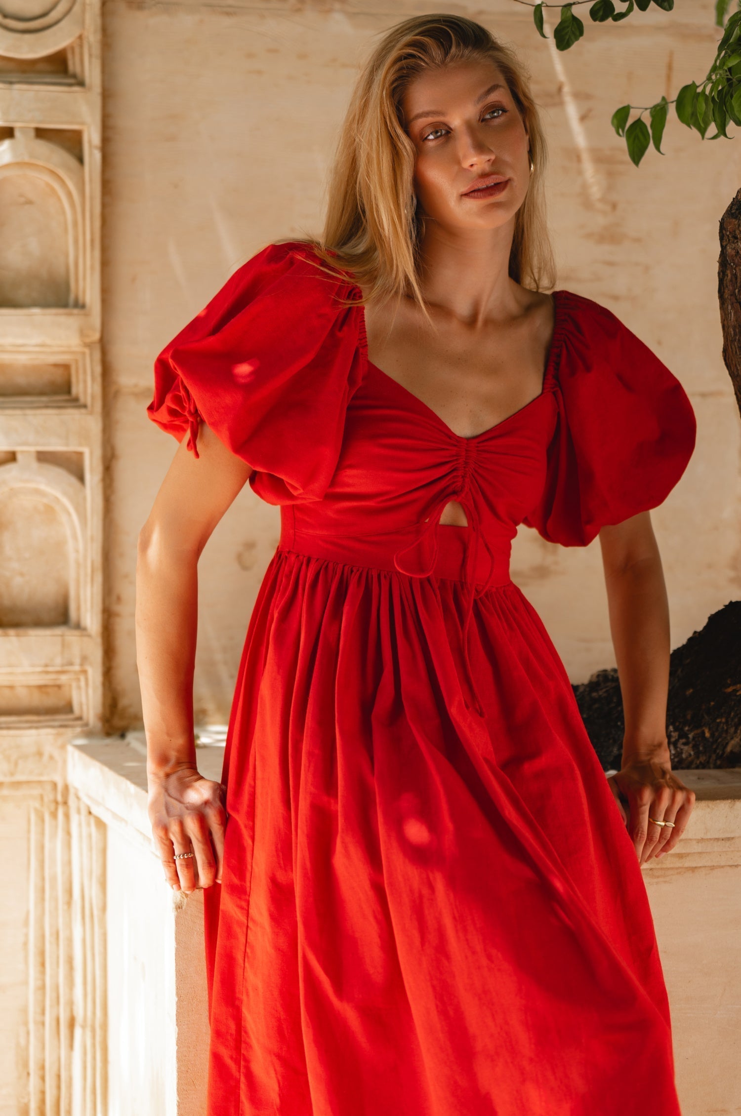 Atrani Puff Sleeve Dress-thumbmail-8
