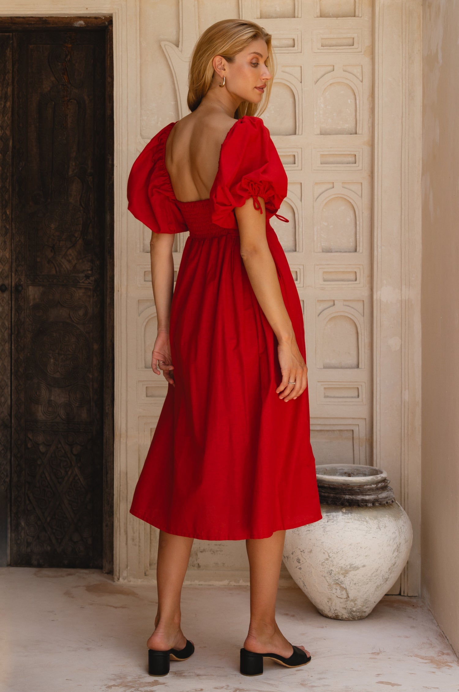 Atrani Puff Sleeve Dress-thumbmail-13