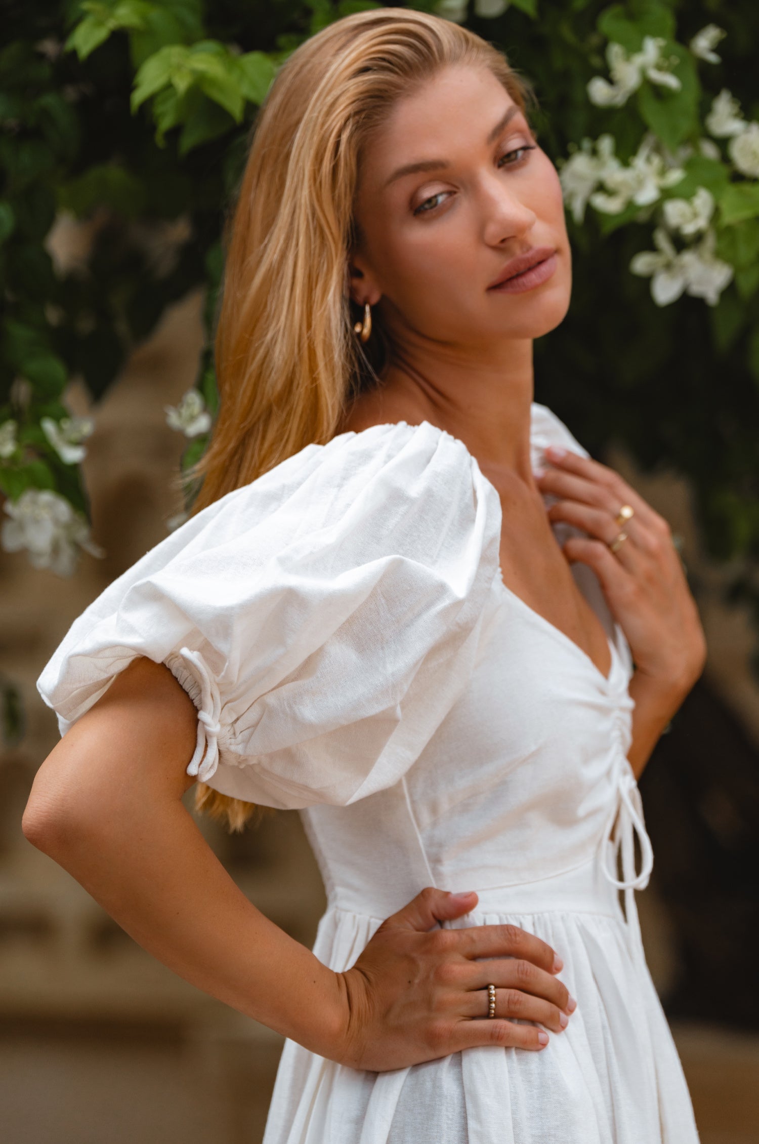 Atrani Puff Sleeve Dress-thumbmail-2