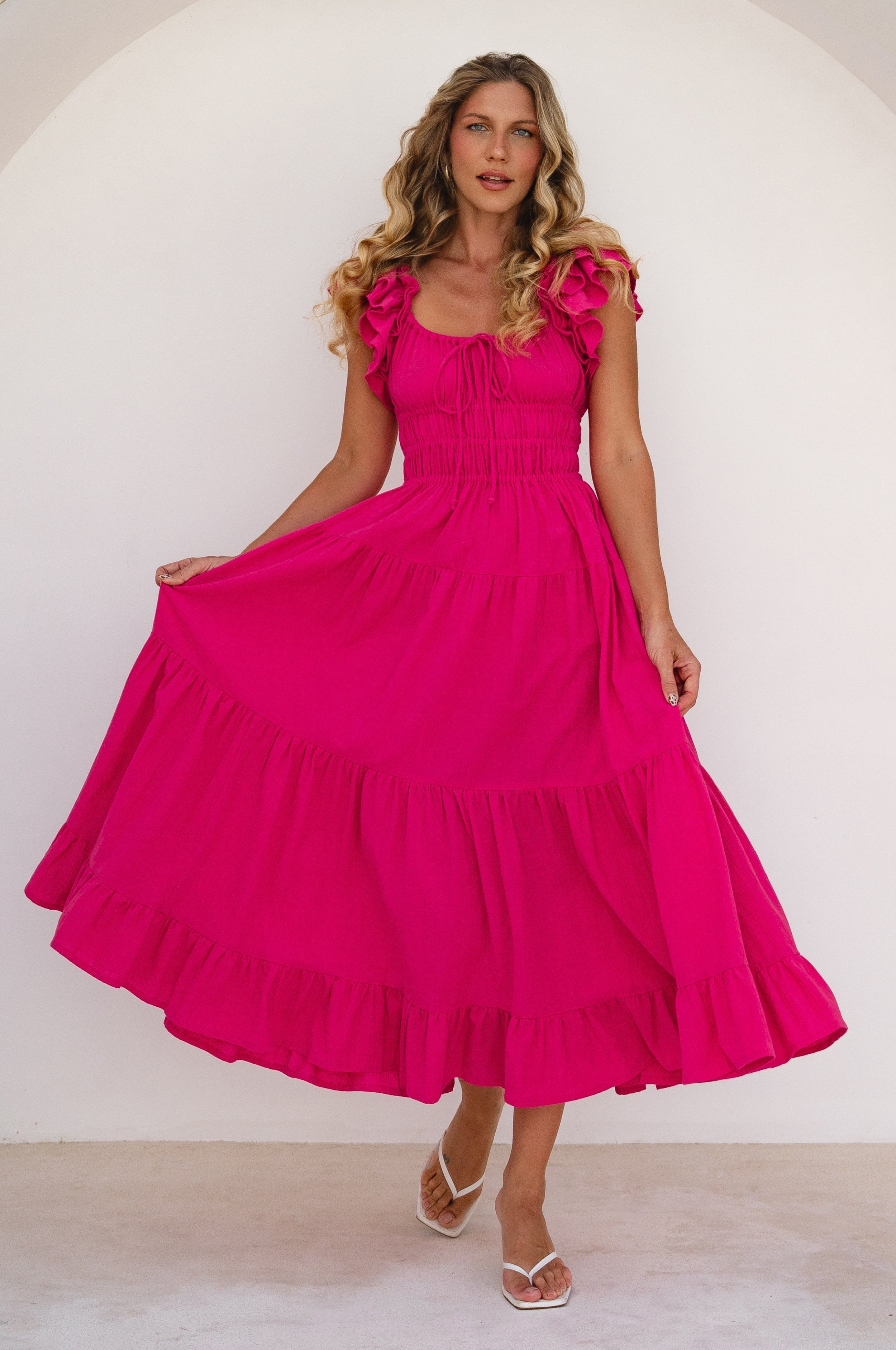 Aura Ruffled Maxi Dress-thumbmail-5