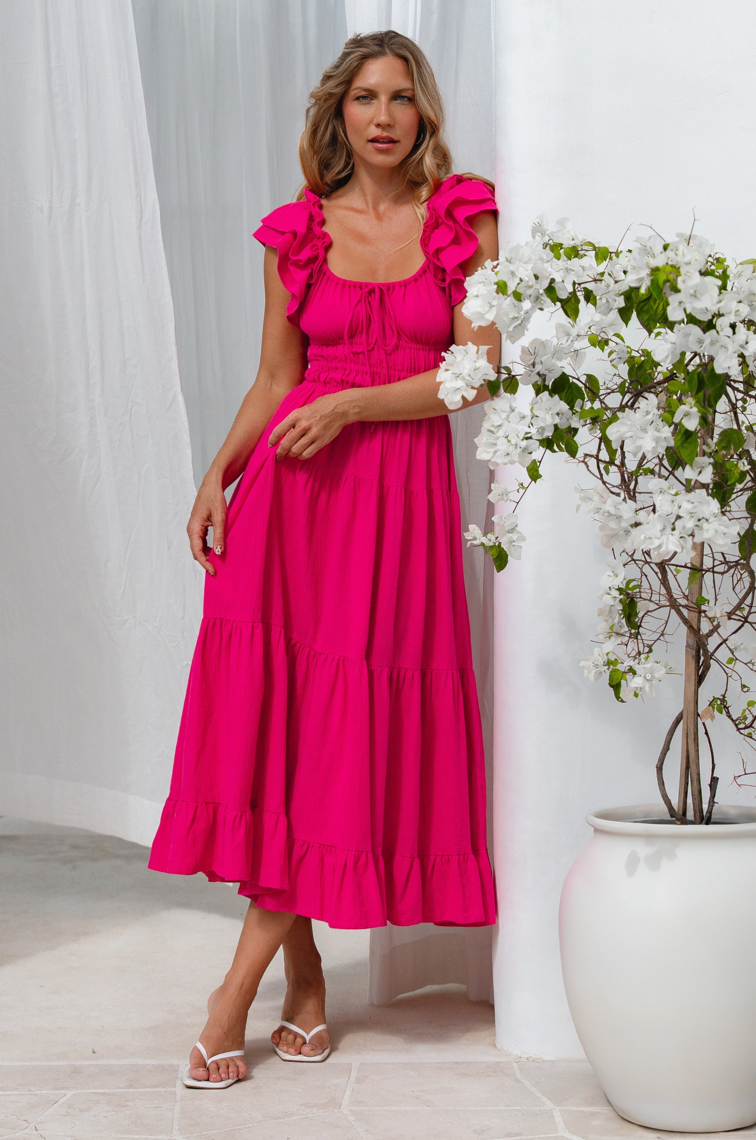 Aura Ruffled Maxi Dress-thumbmail-2